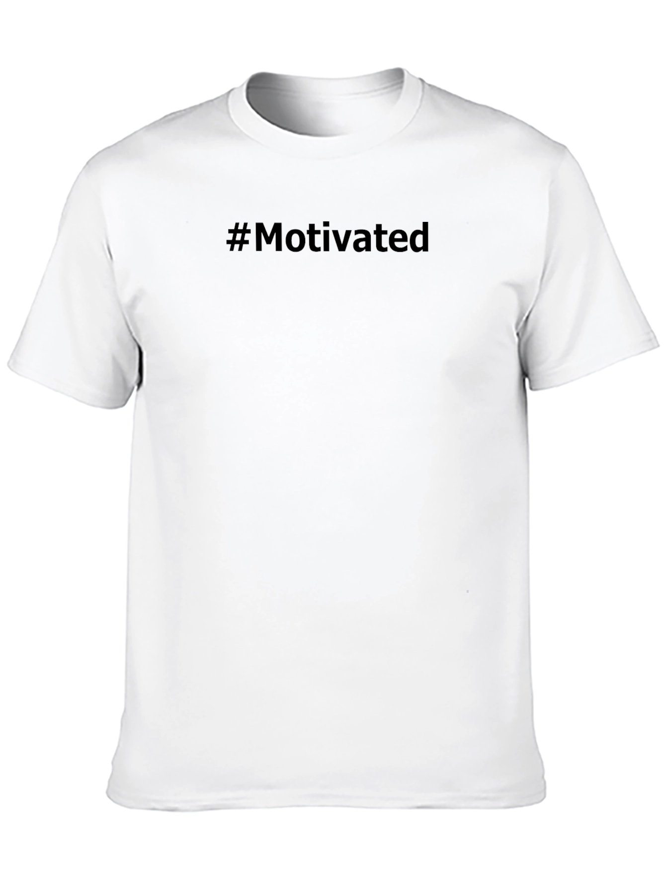 Motivated Black T-Shirt - Trendy Casual Wear