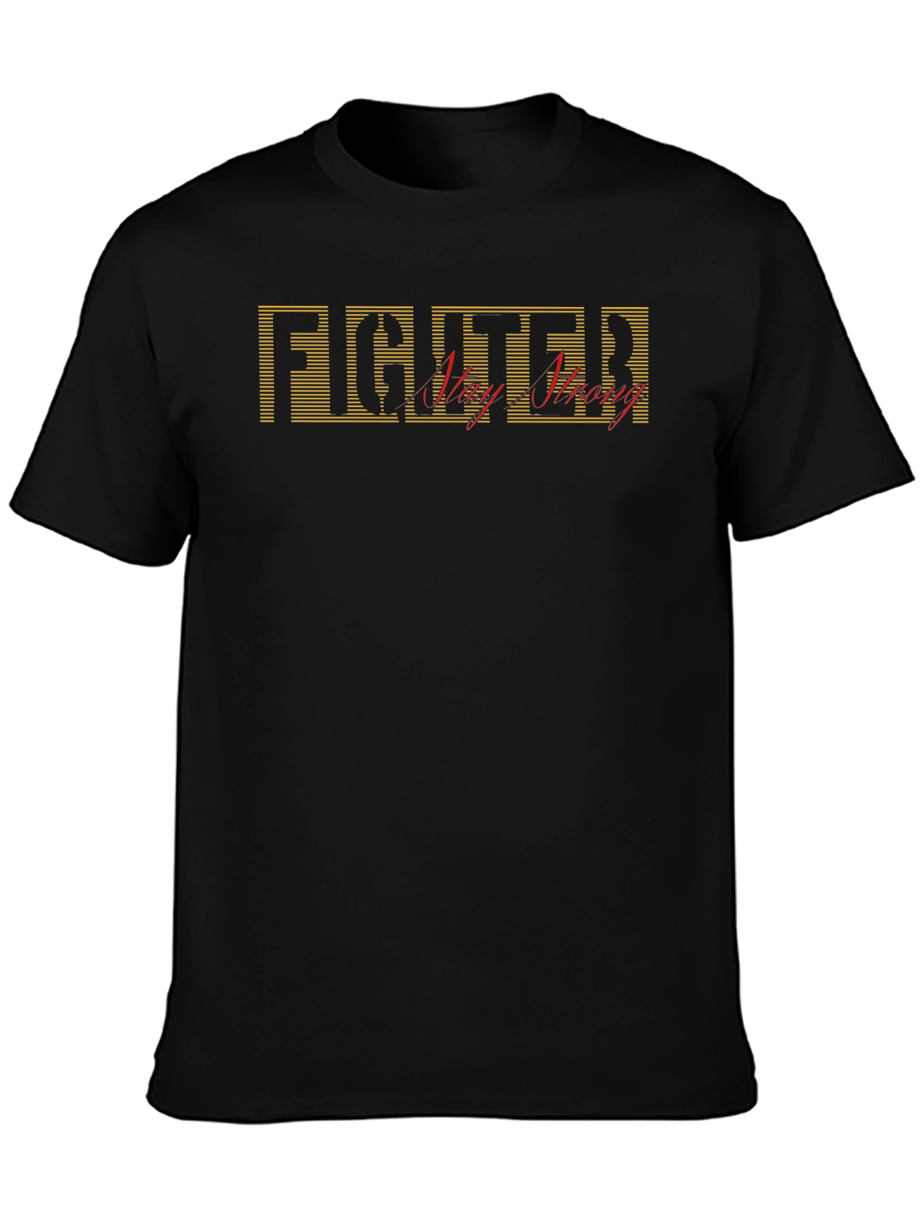 Fighter Very Strong Black T-Shirt