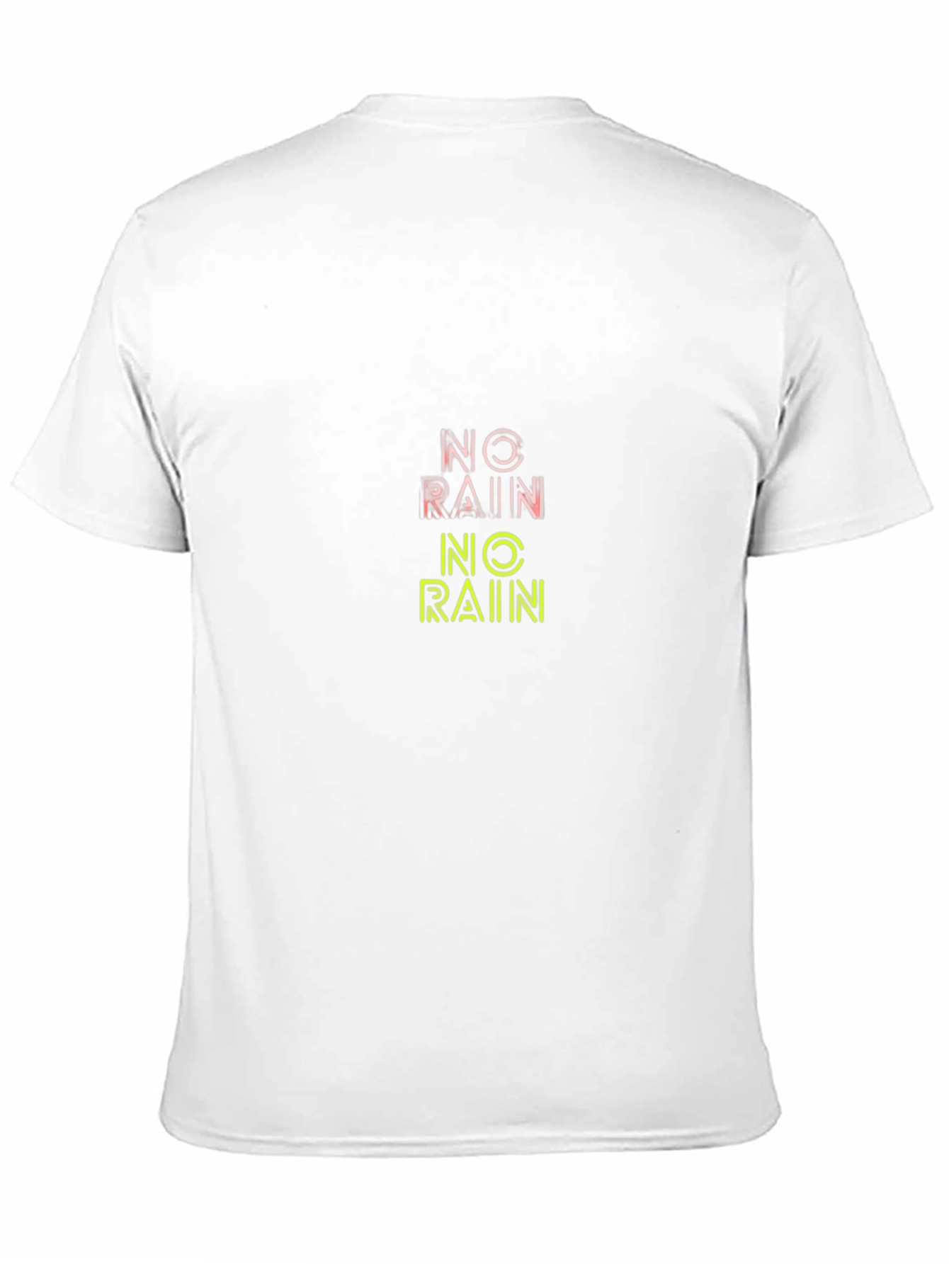 No Rain Graphic Tee - Black Cotton T-Shirt