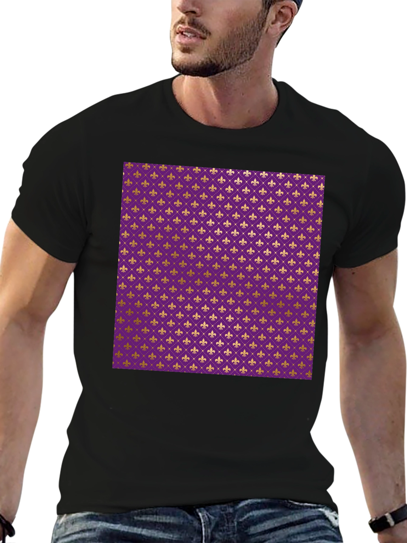 Fleur-de-lis Pattern T-Shirt