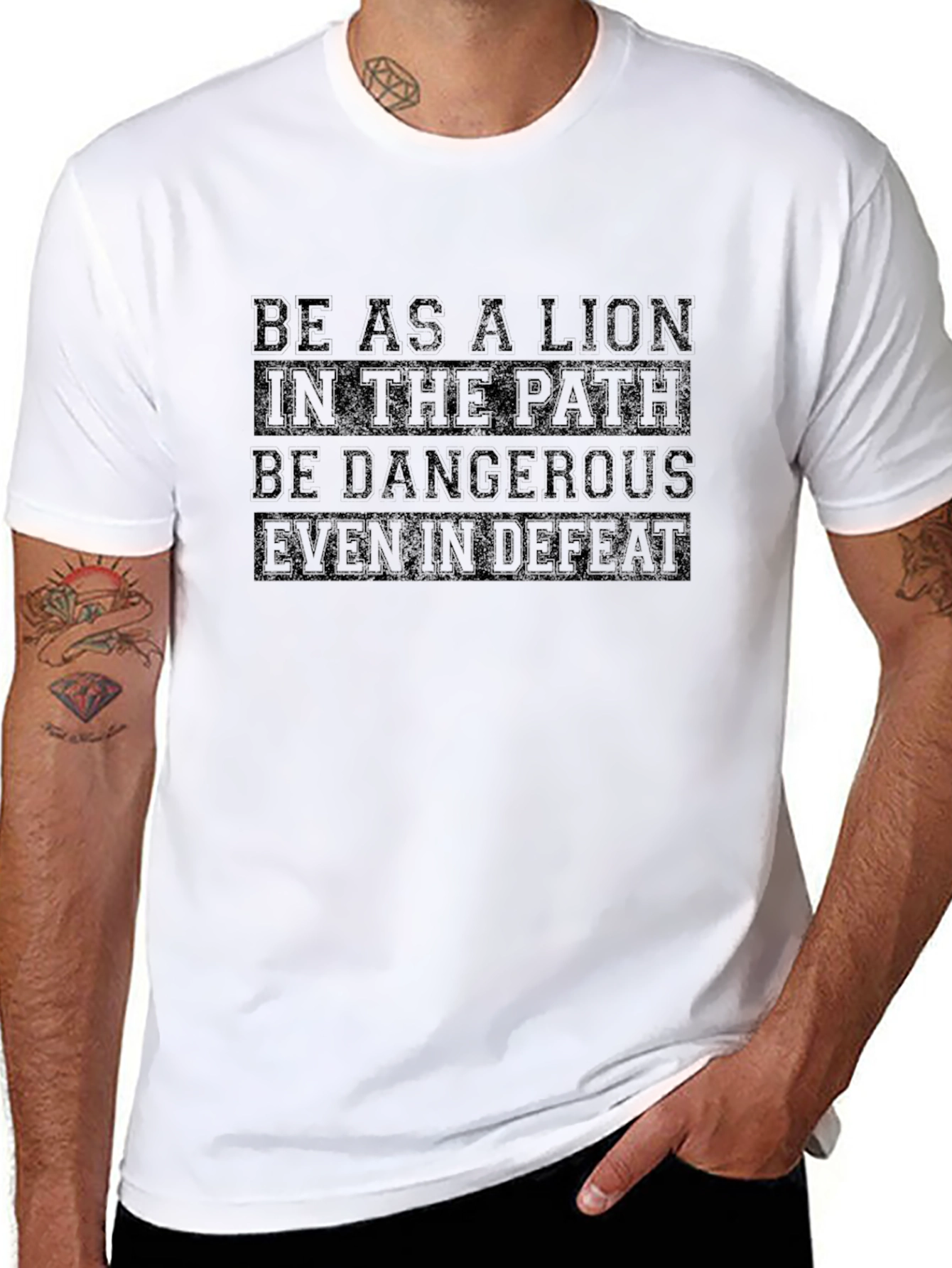 Lions Path Graphic Tee - Be Dangerous in Defeat