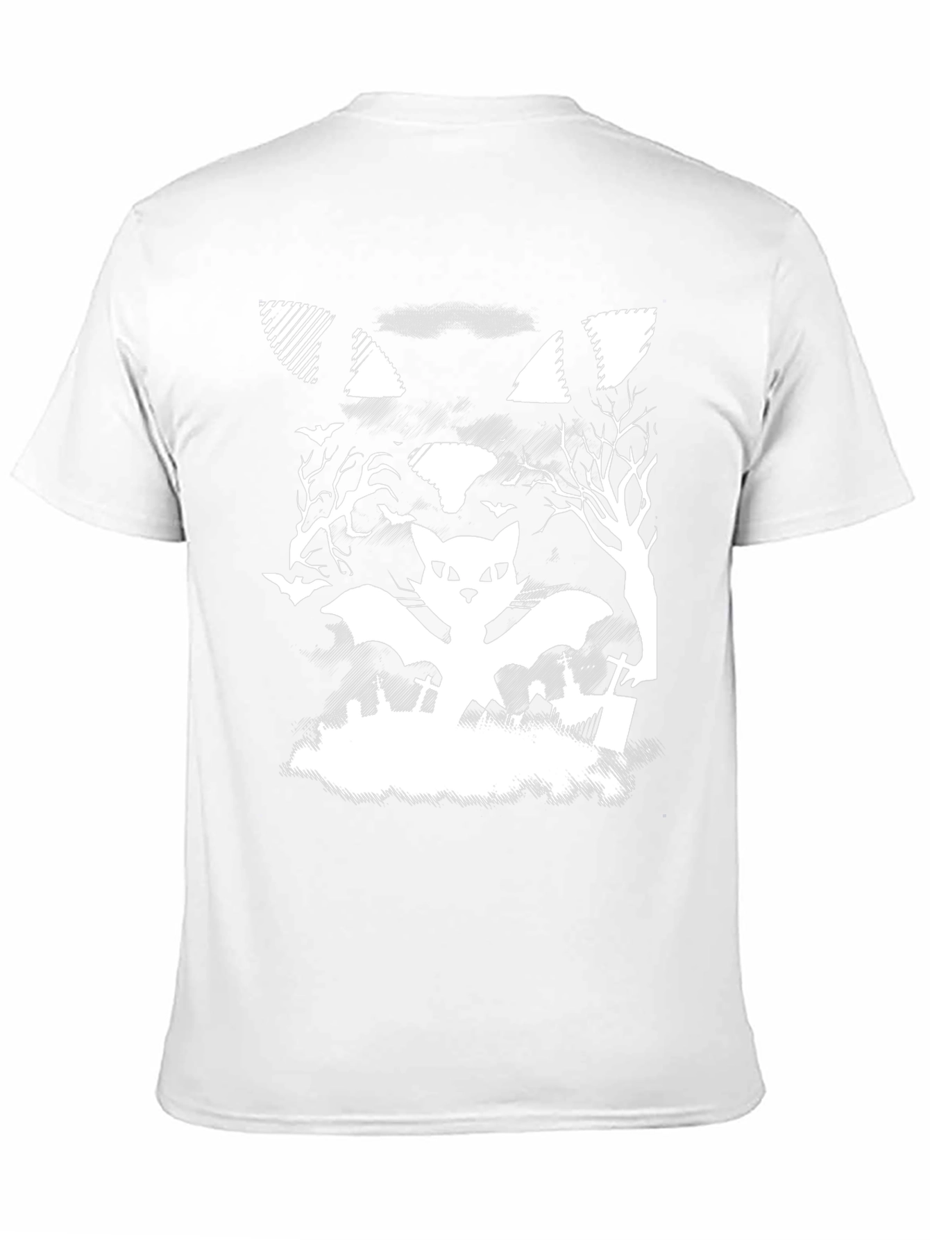 Halloween Cat Bat T-Shirt
