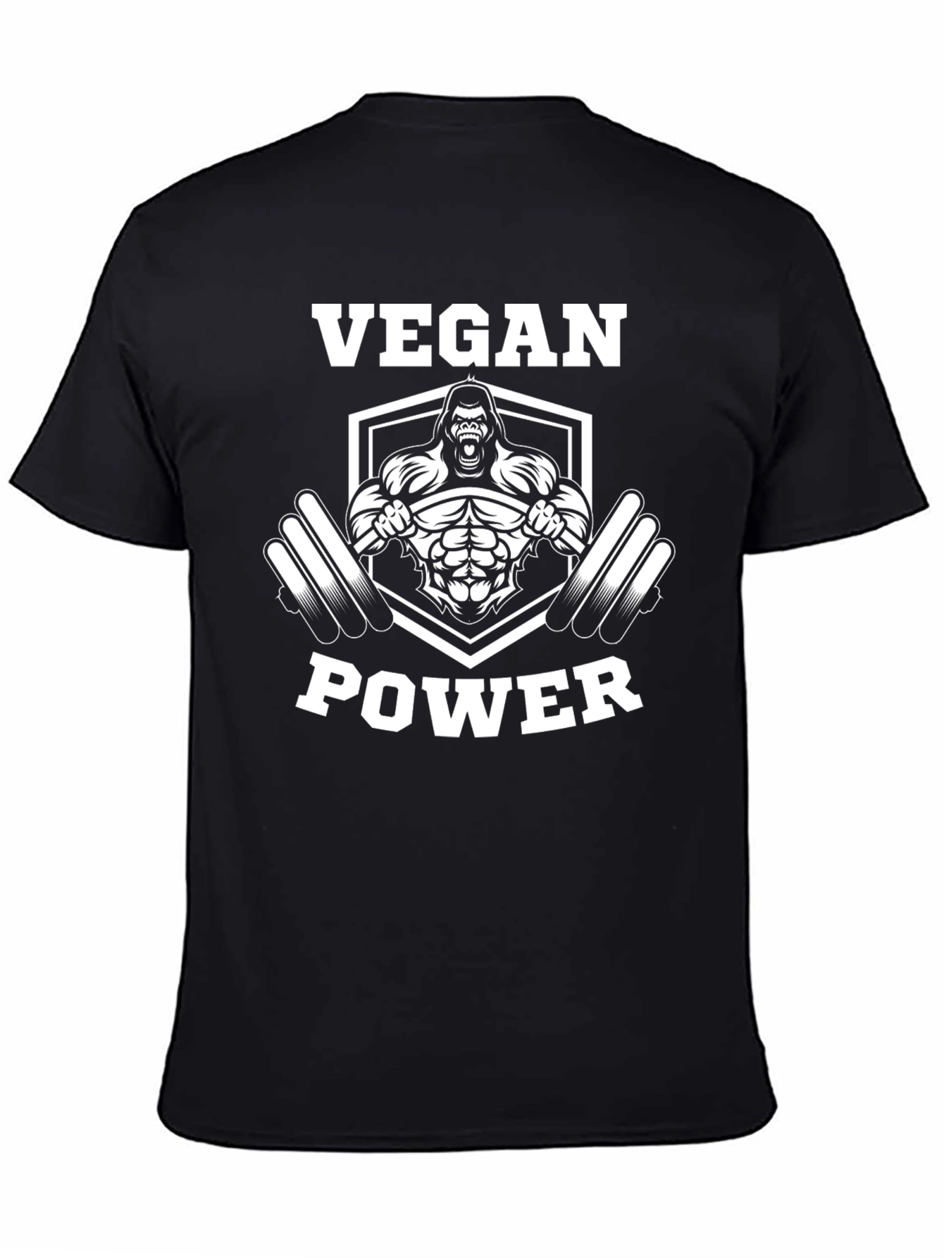 Vegan Power T-Shirt - Gorilla Gym Design