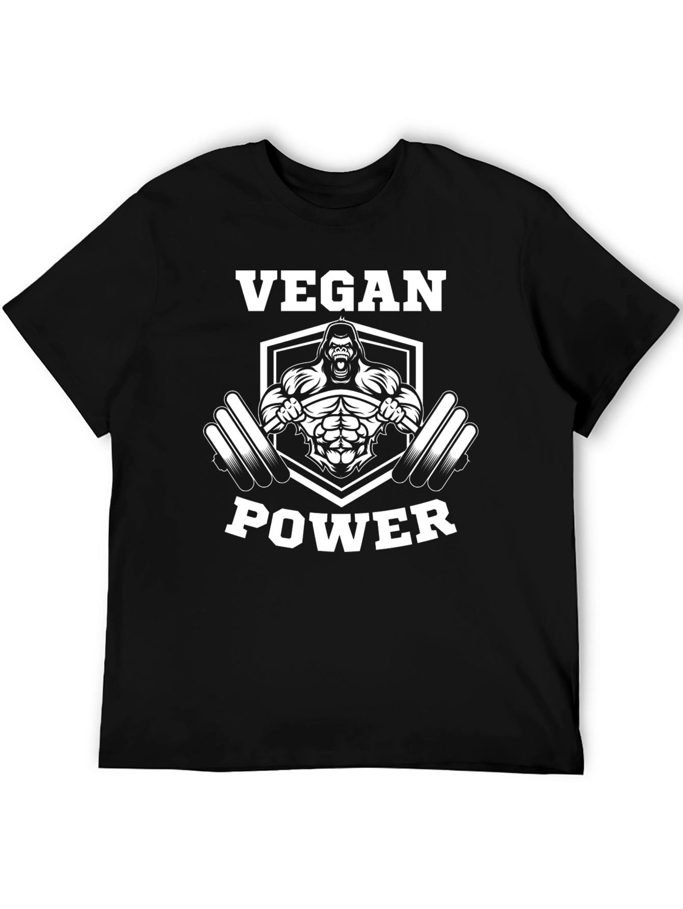 Vegan Power T-Shirt - Gorilla Gym Design