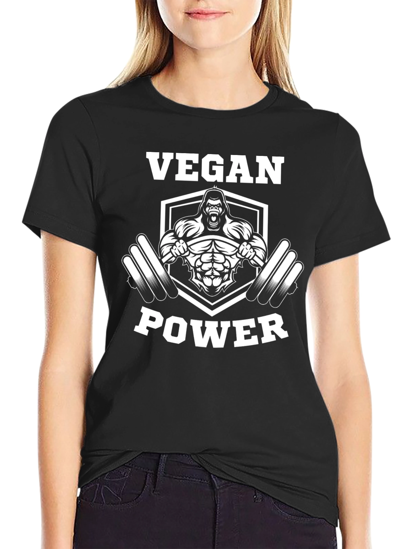 Vegan Power T-Shirt - Gorilla Gym Design