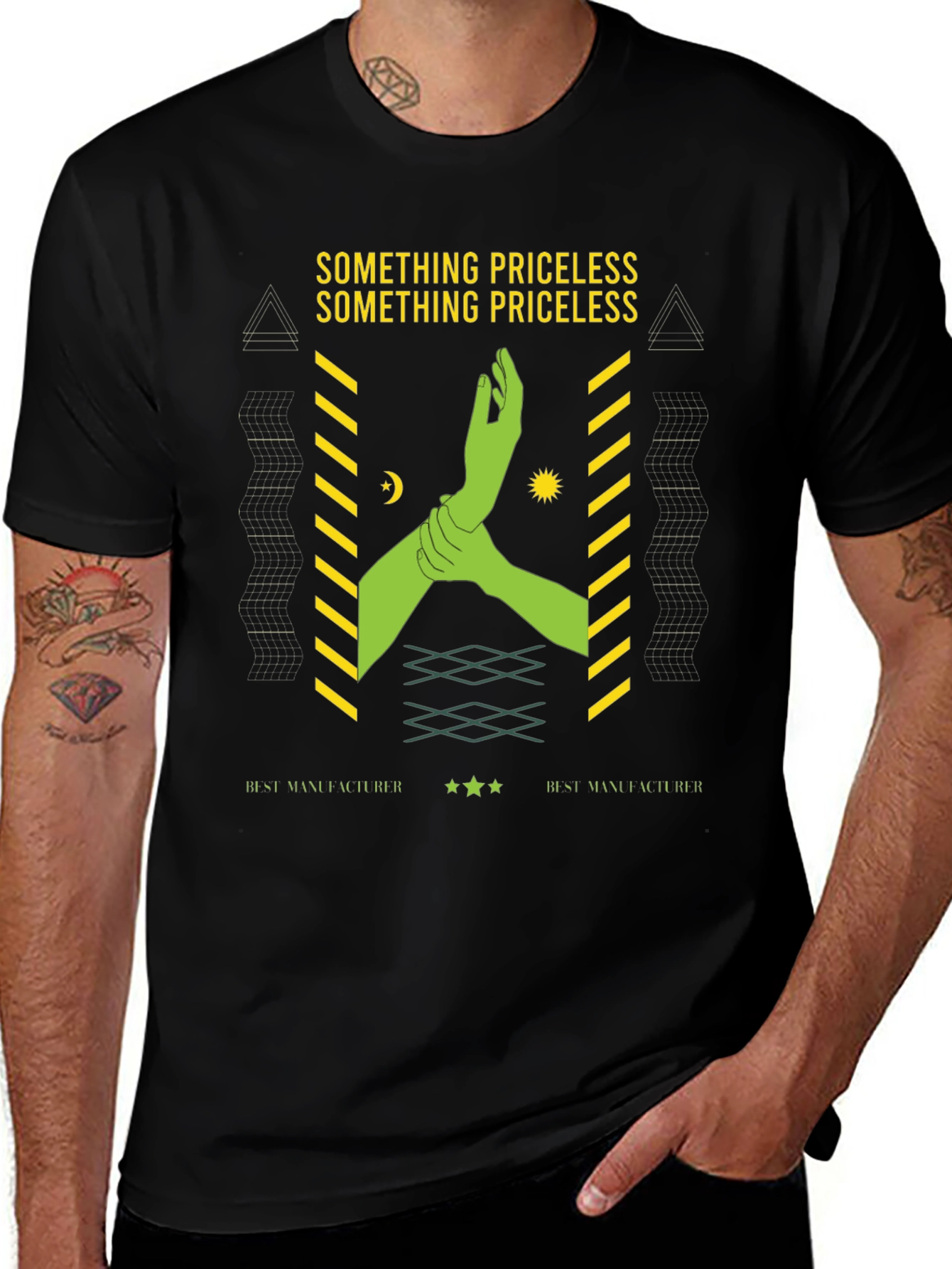 Priceless Graphic Tee - Stylish Black Cotton T-Shirt