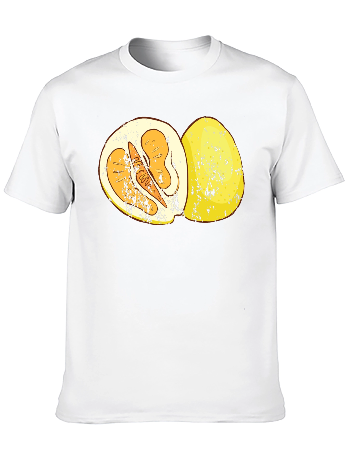 Pomelo Fruit Graphic T-Shirt - Black
