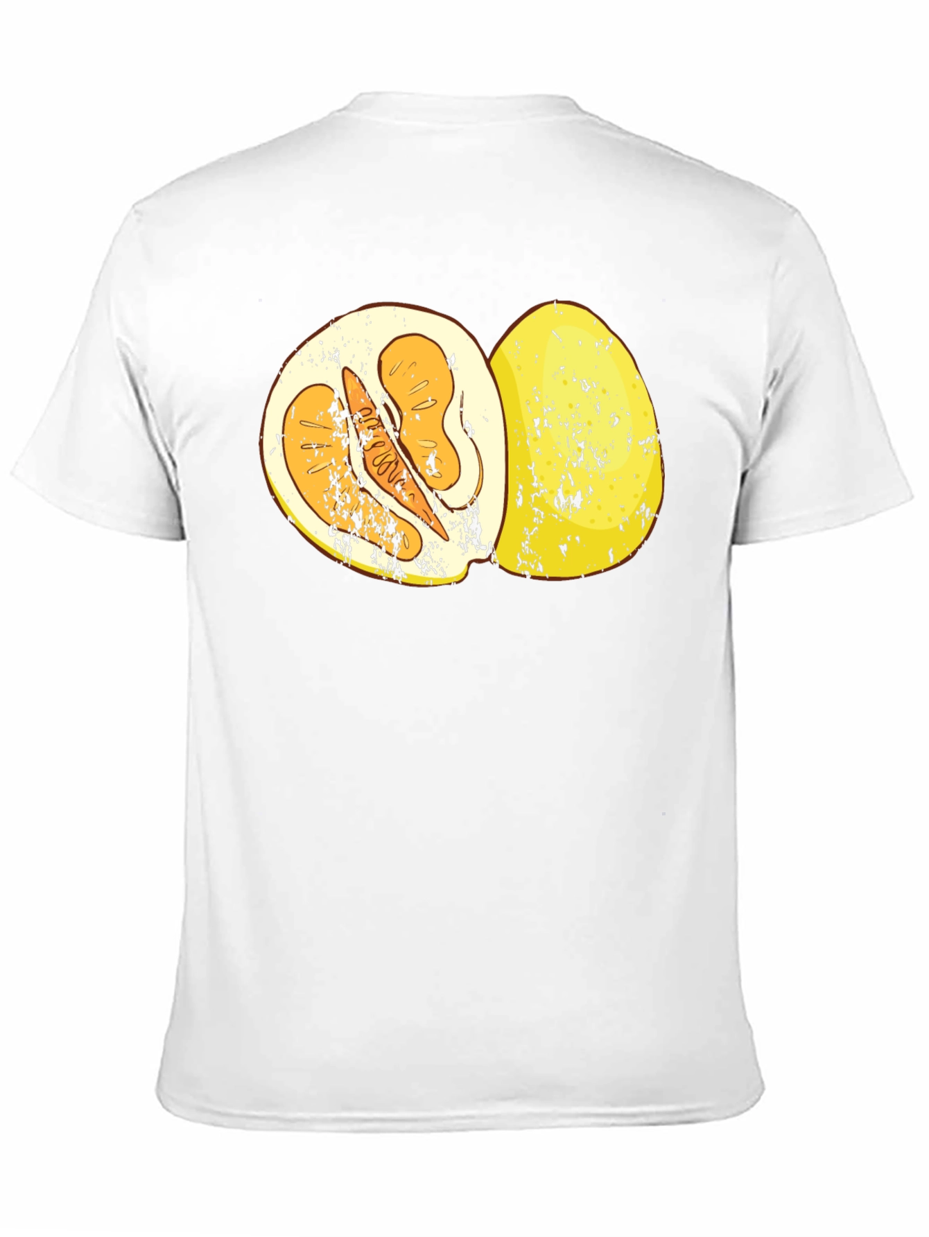 Pomelo Fruit Graphic T-Shirt - Black