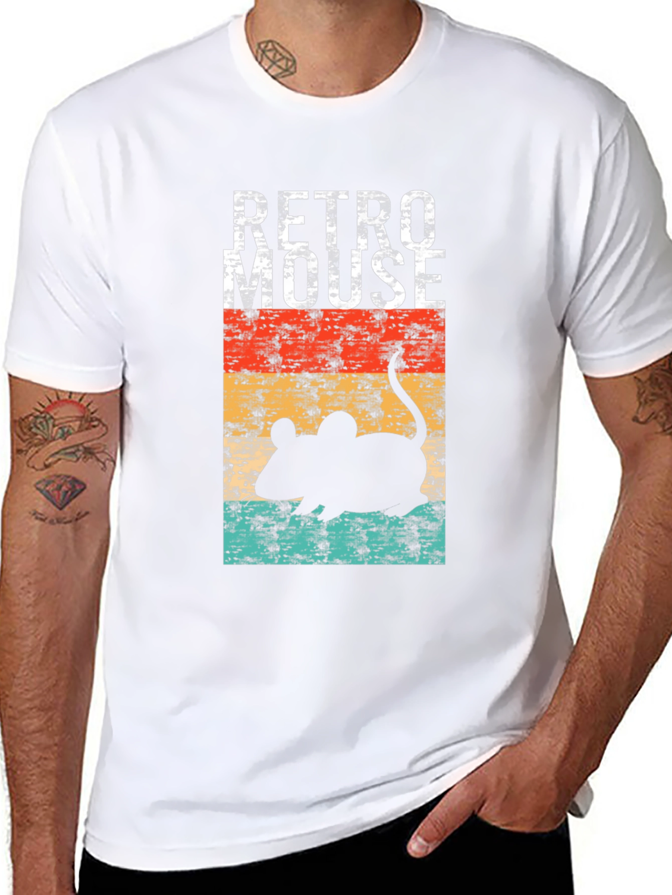 Retro Mouse Graphic T-Shirt
