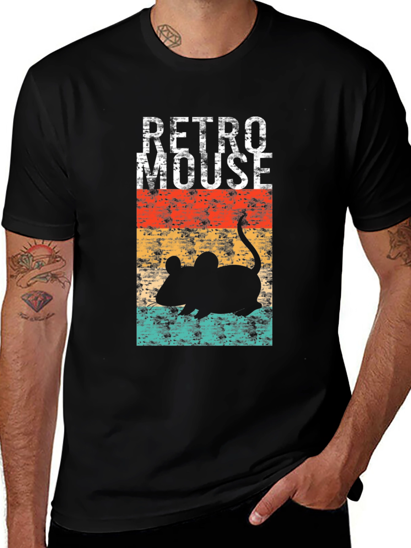 Retro Mouse Graphic T-Shirt