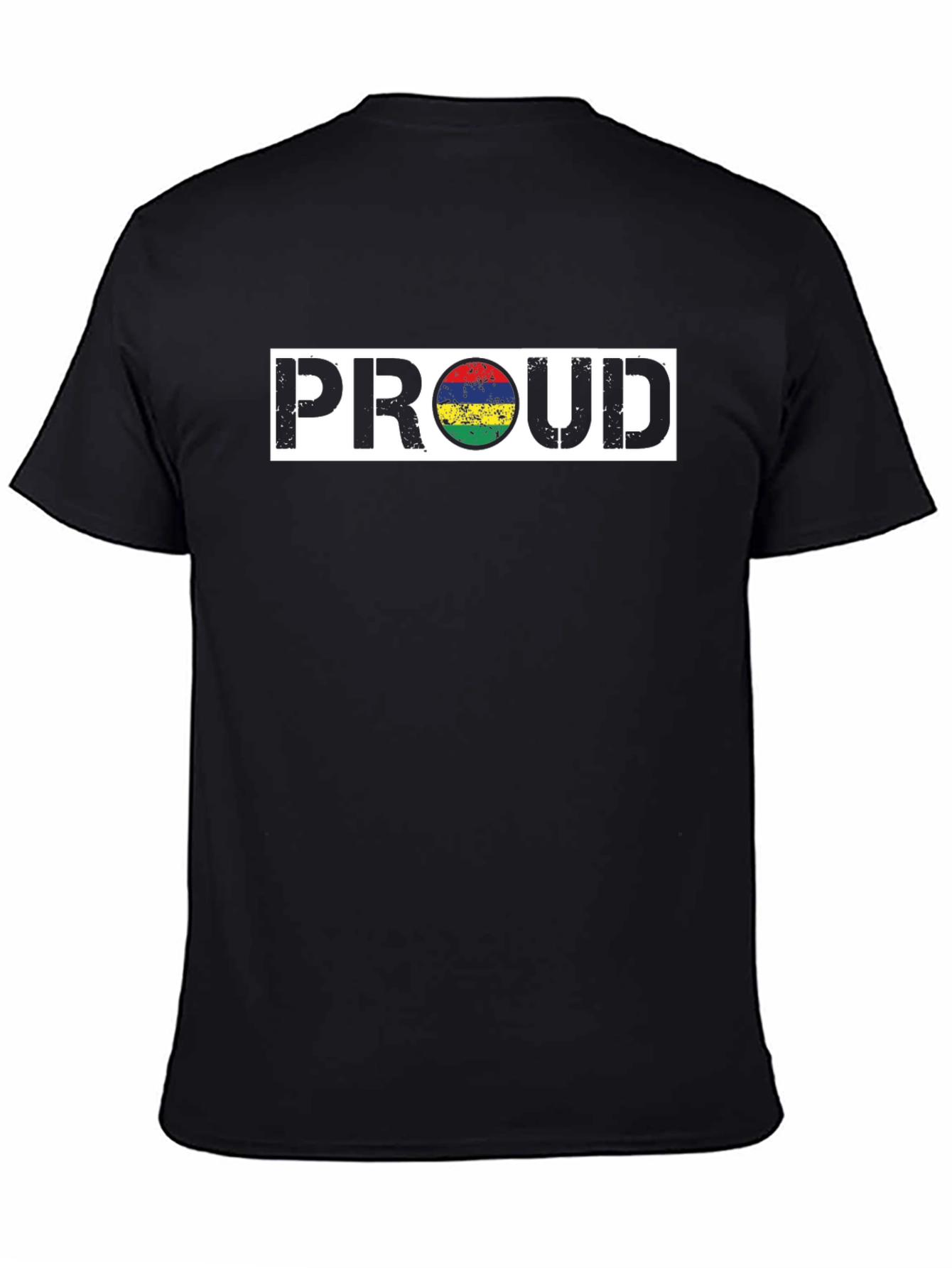 Proud Mauritius Flag T-Shirt - Black