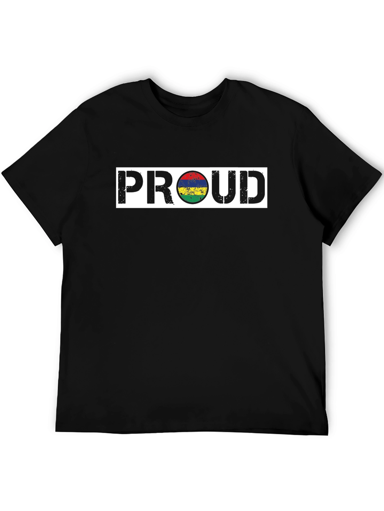 Proud Mauritius Flag T-Shirt - Black