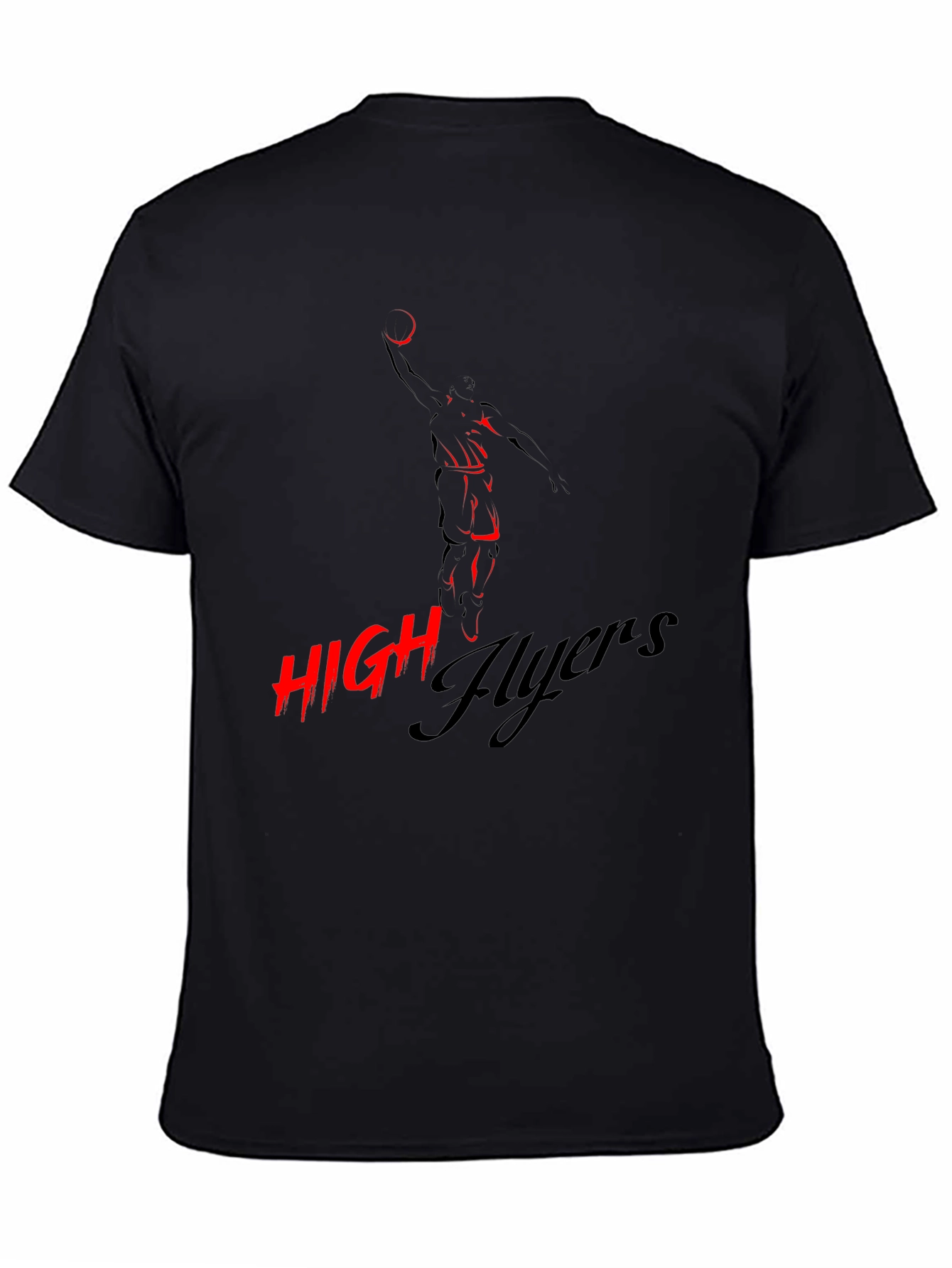 High Flyers Graphic Tee - Black Cotton T-Shirt
