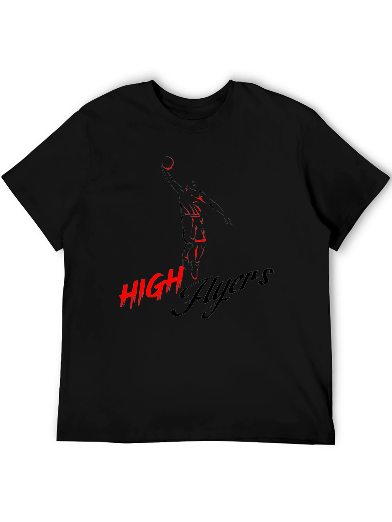 High Flyers Graphic Tee - Black Cotton T-Shirt