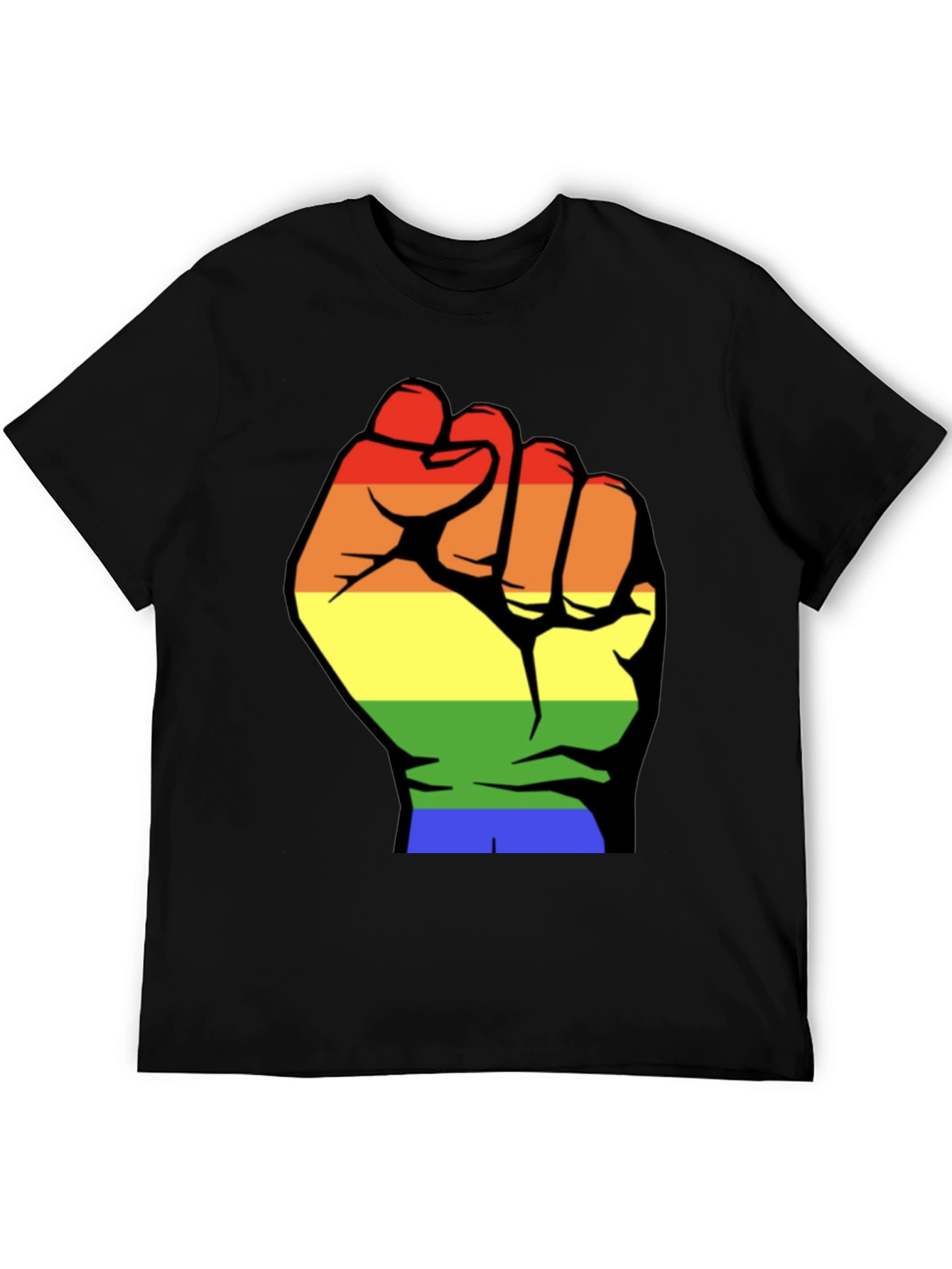 Pride Fist Tee - Rainbow Power T-Shirt