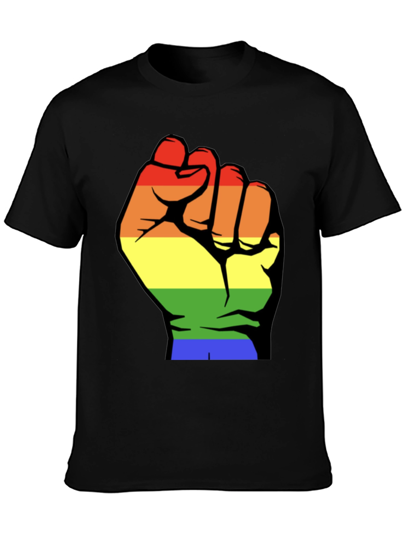 Pride Fist Tee - Rainbow Power T-Shirt