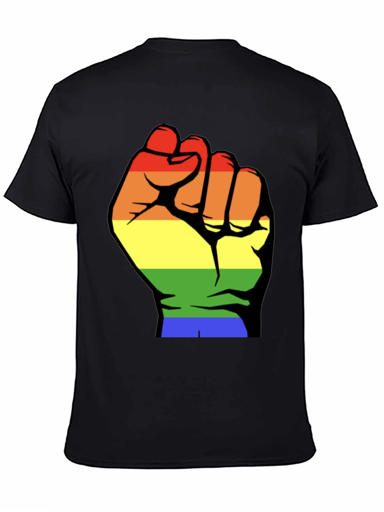 Pride Fist Tee - Rainbow Power T-Shirt