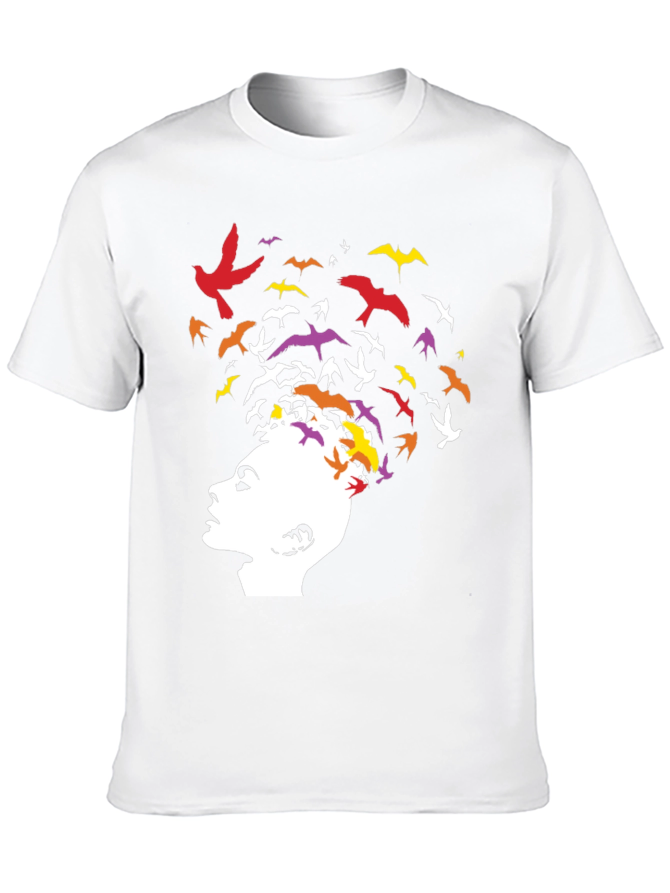 Abstract Bird Mind Graphic T-Shirt