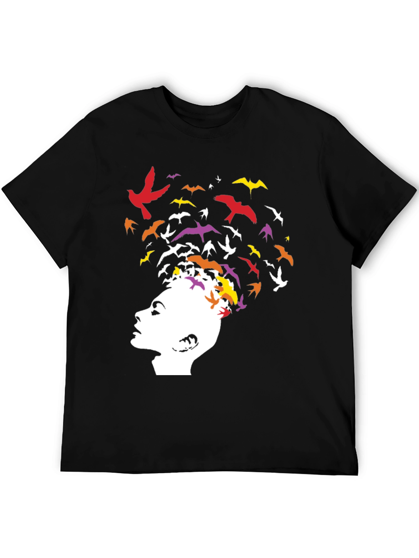 Abstract Bird Mind Graphic T-Shirt