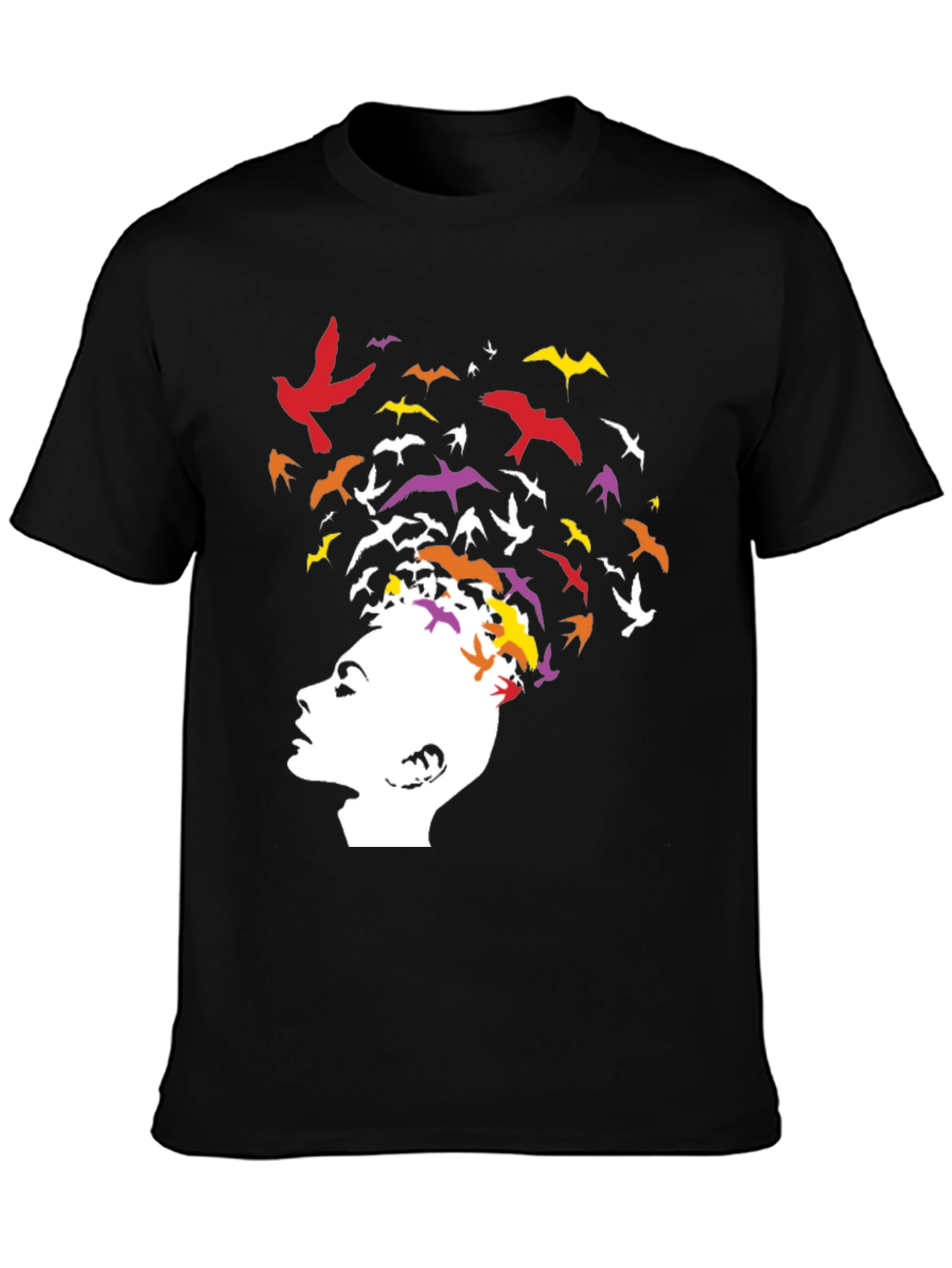 Abstract Bird Mind Graphic T-Shirt