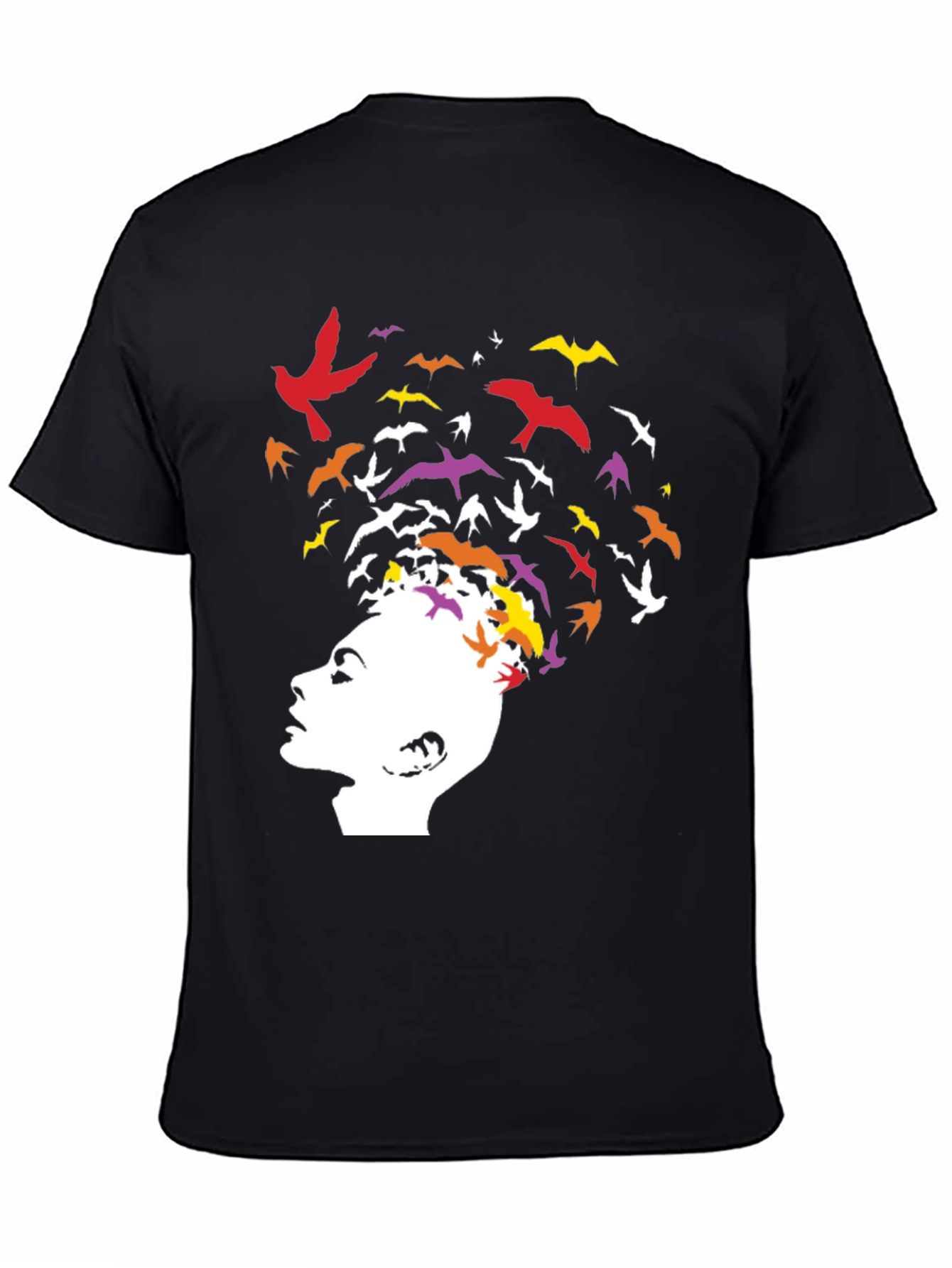 Abstract Bird Mind Graphic T-Shirt