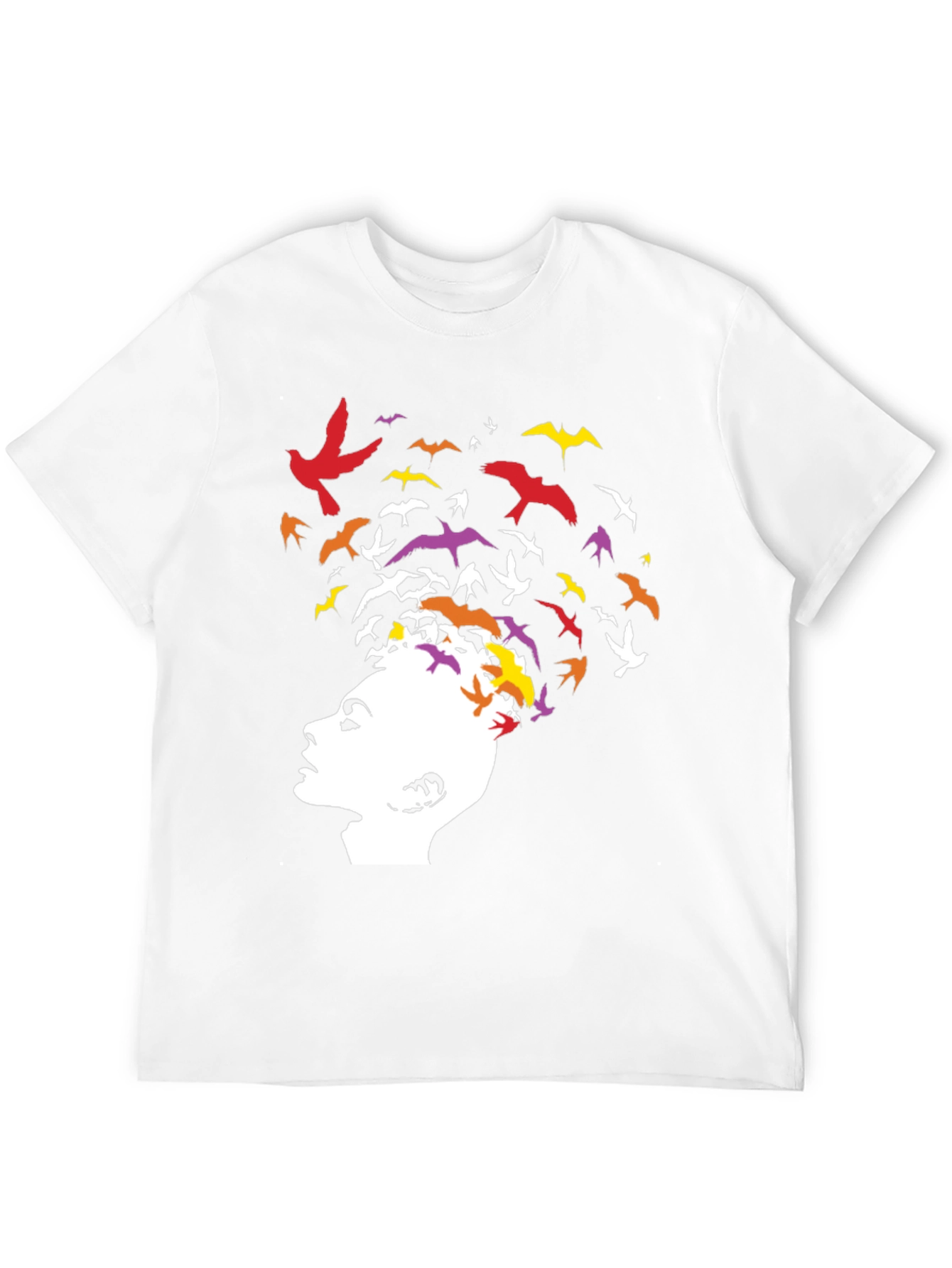 Abstract Bird Mind Graphic T-Shirt