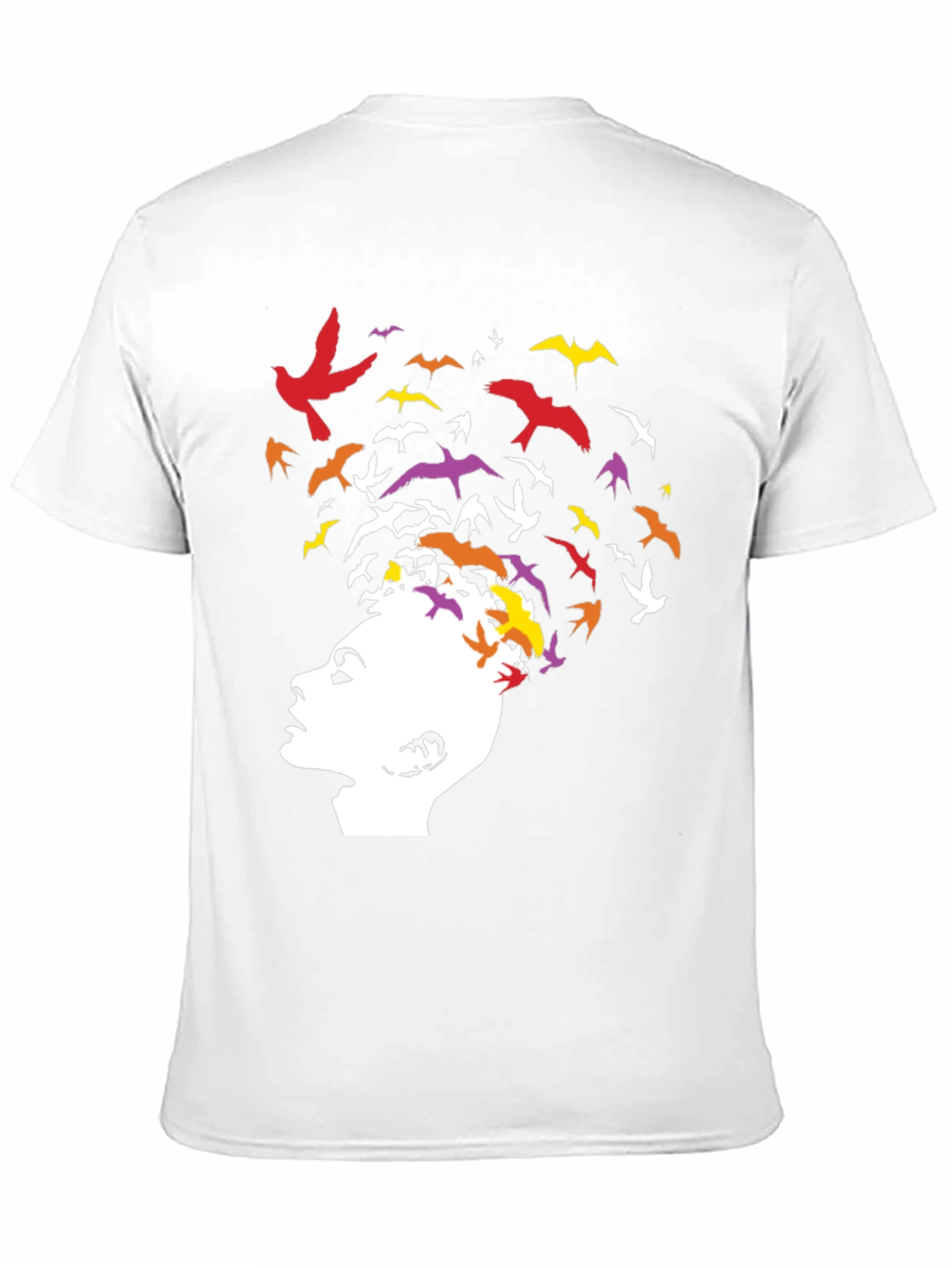 Abstract Bird Mind Graphic T-Shirt
