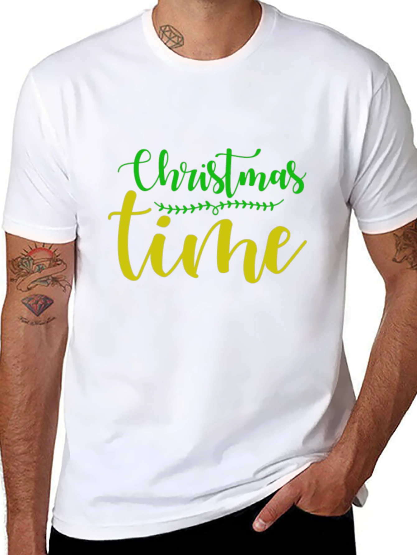 Christmas Time Graphic Tee - Holiday Season Shirt