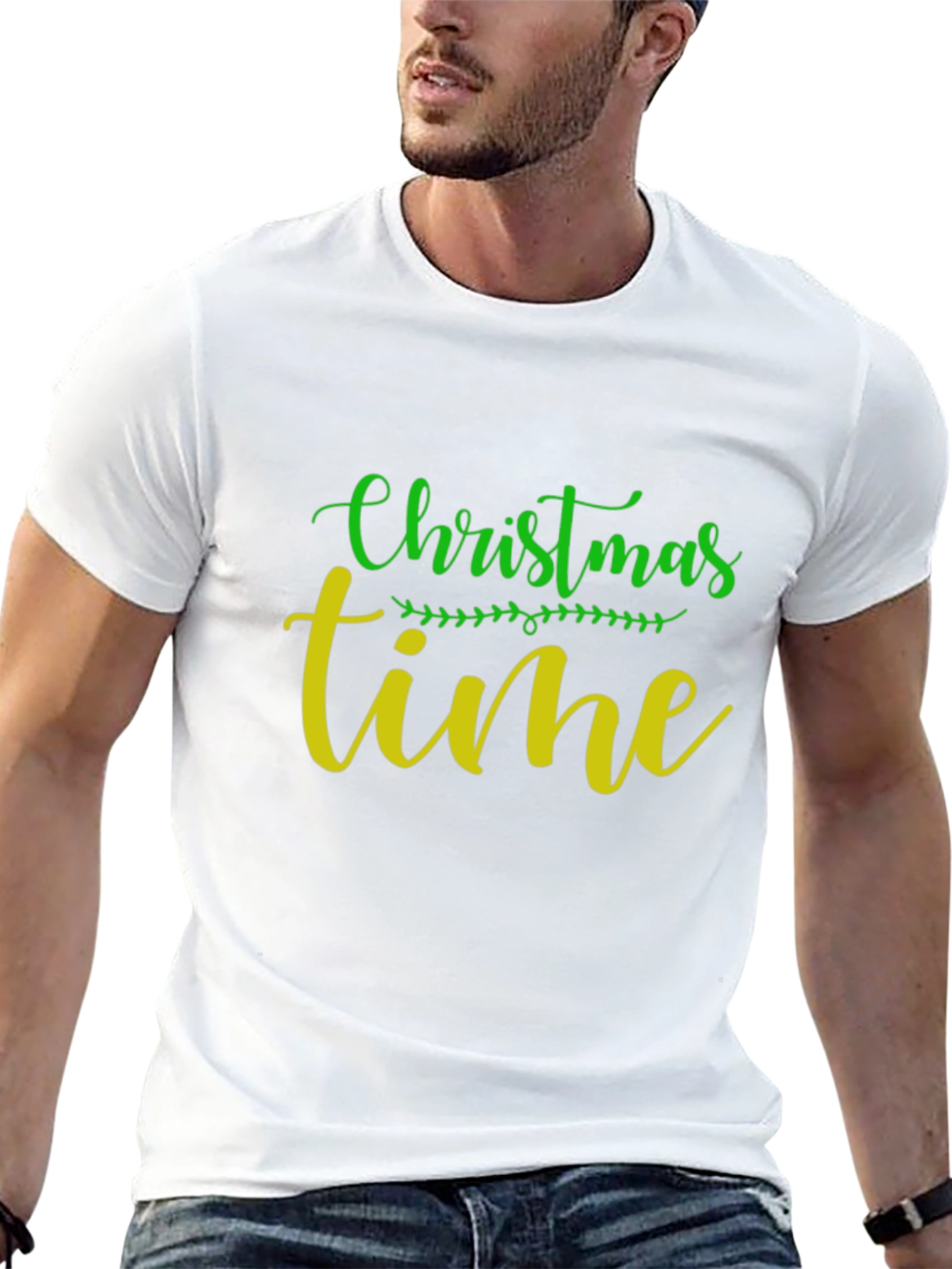 Christmas Time Graphic Tee - Holiday Season Shirt
