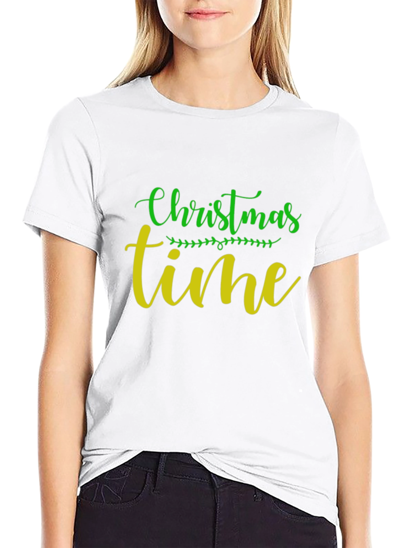 Christmas Time Graphic Tee - Holiday Season Shirt
