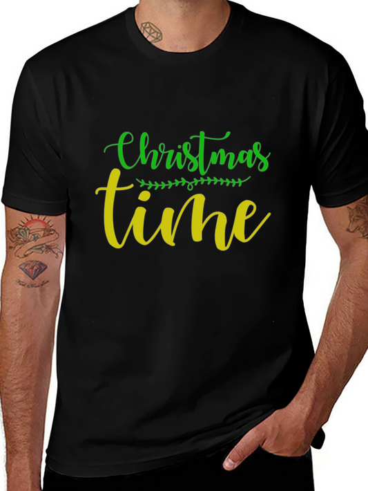 Christmas Time Graphic Tee - Holiday Season Shirt