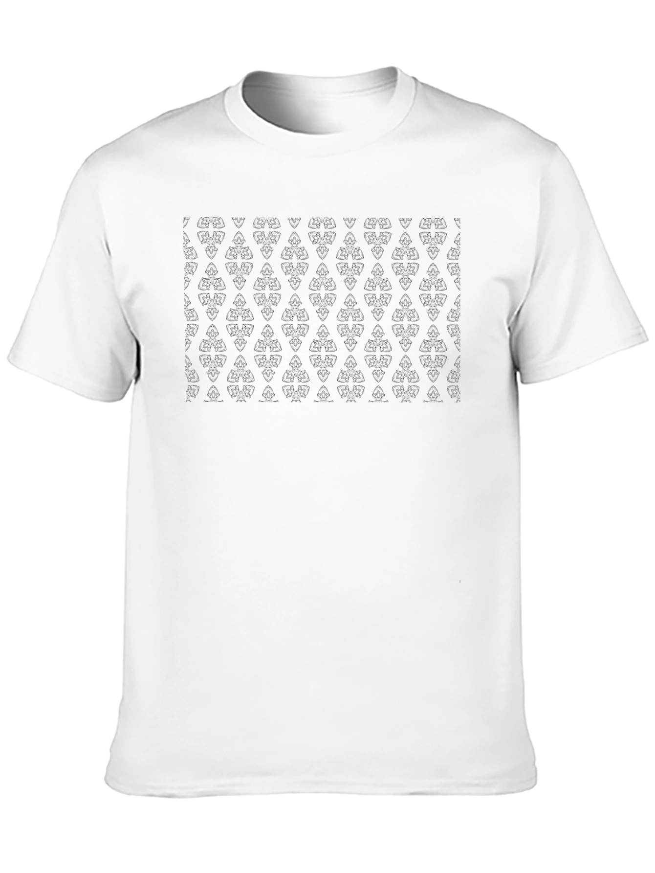 Stylish Black Patterned T-Shirt