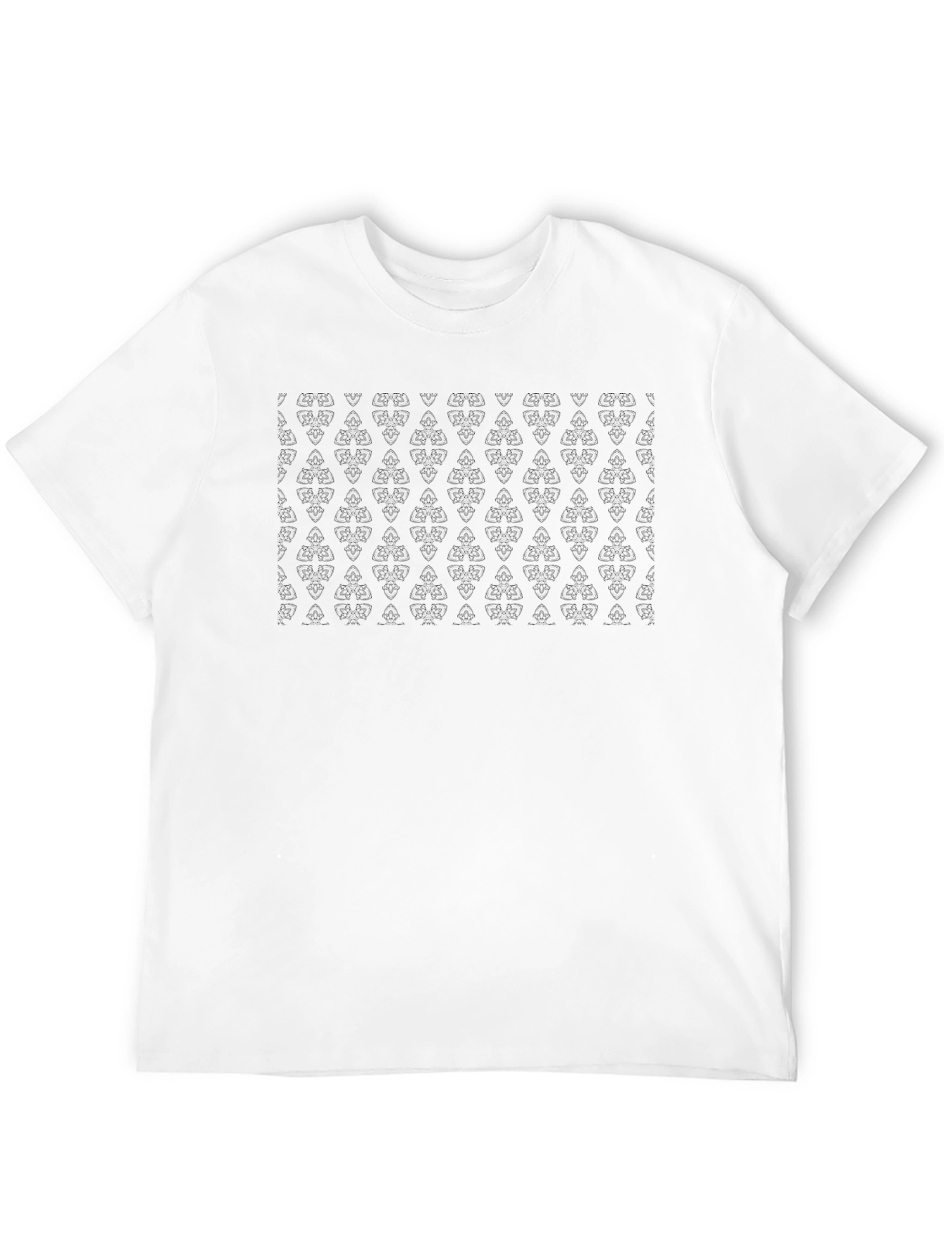 Stylish Black Patterned T-Shirt