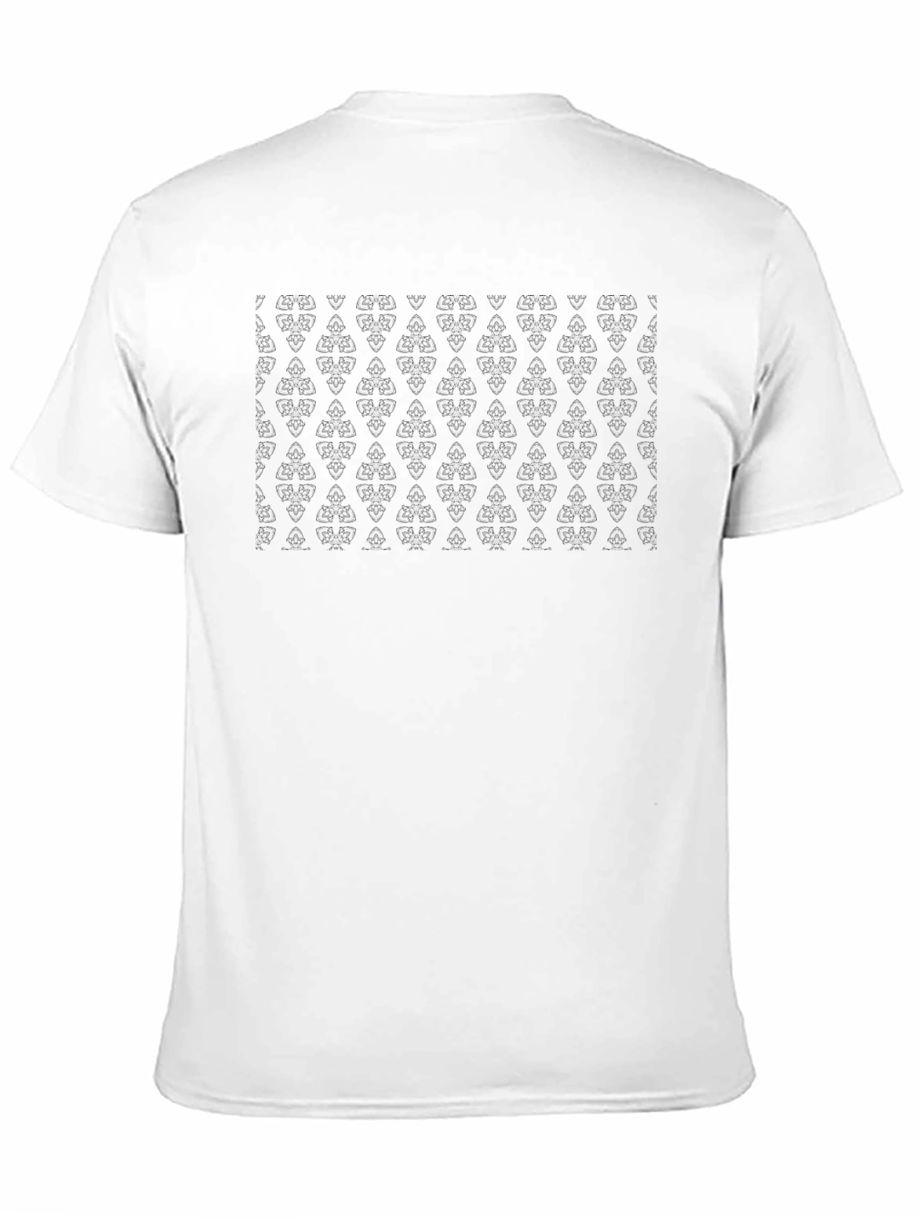 Stylish Black Patterned T-Shirt