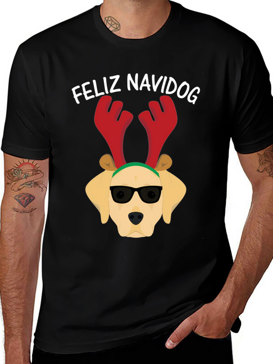 Feliz Navidog T-Shirt - Holiday Dog Tee