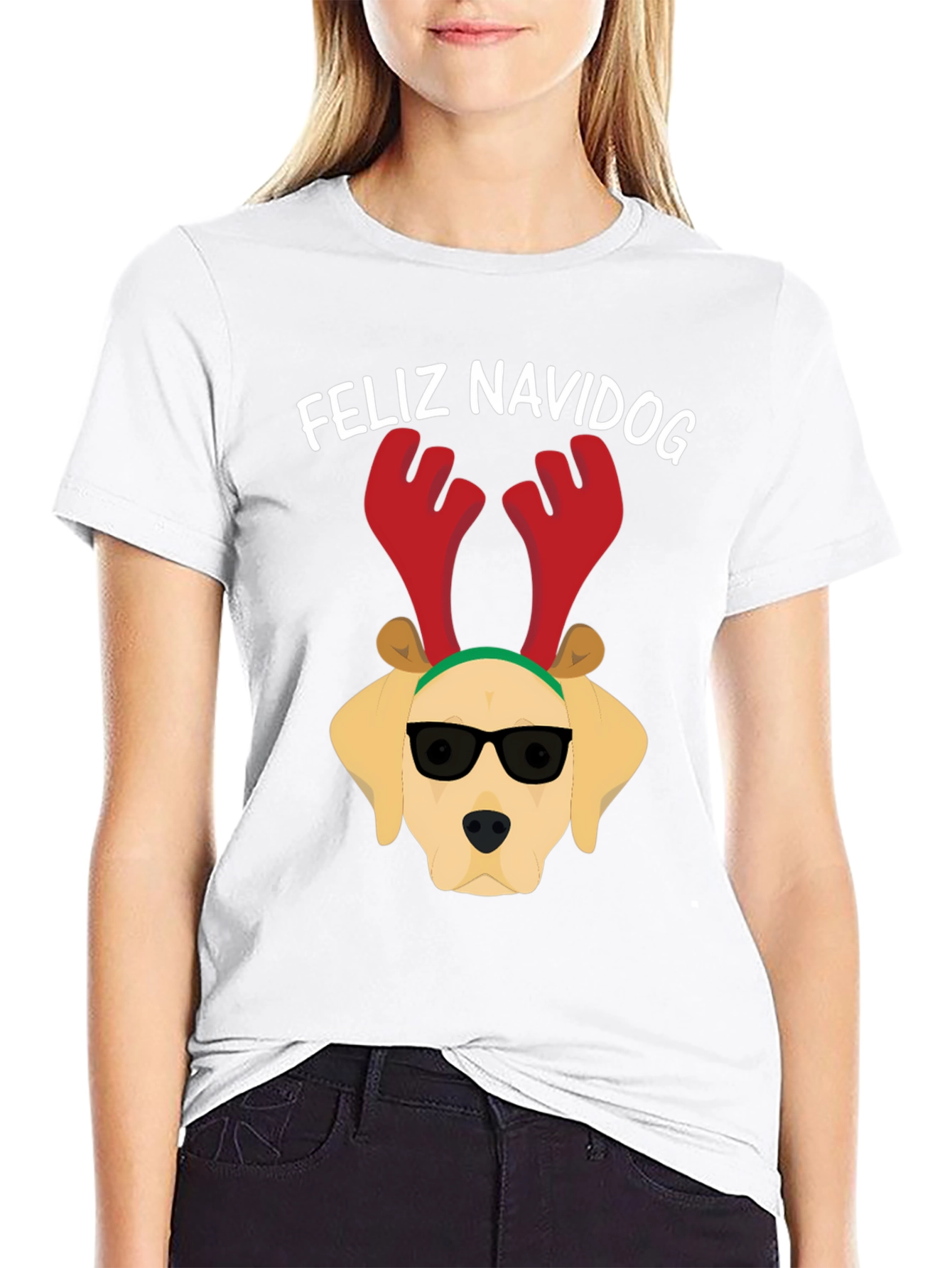 Feliz Navidog T-Shirt - Holiday Dog Tee