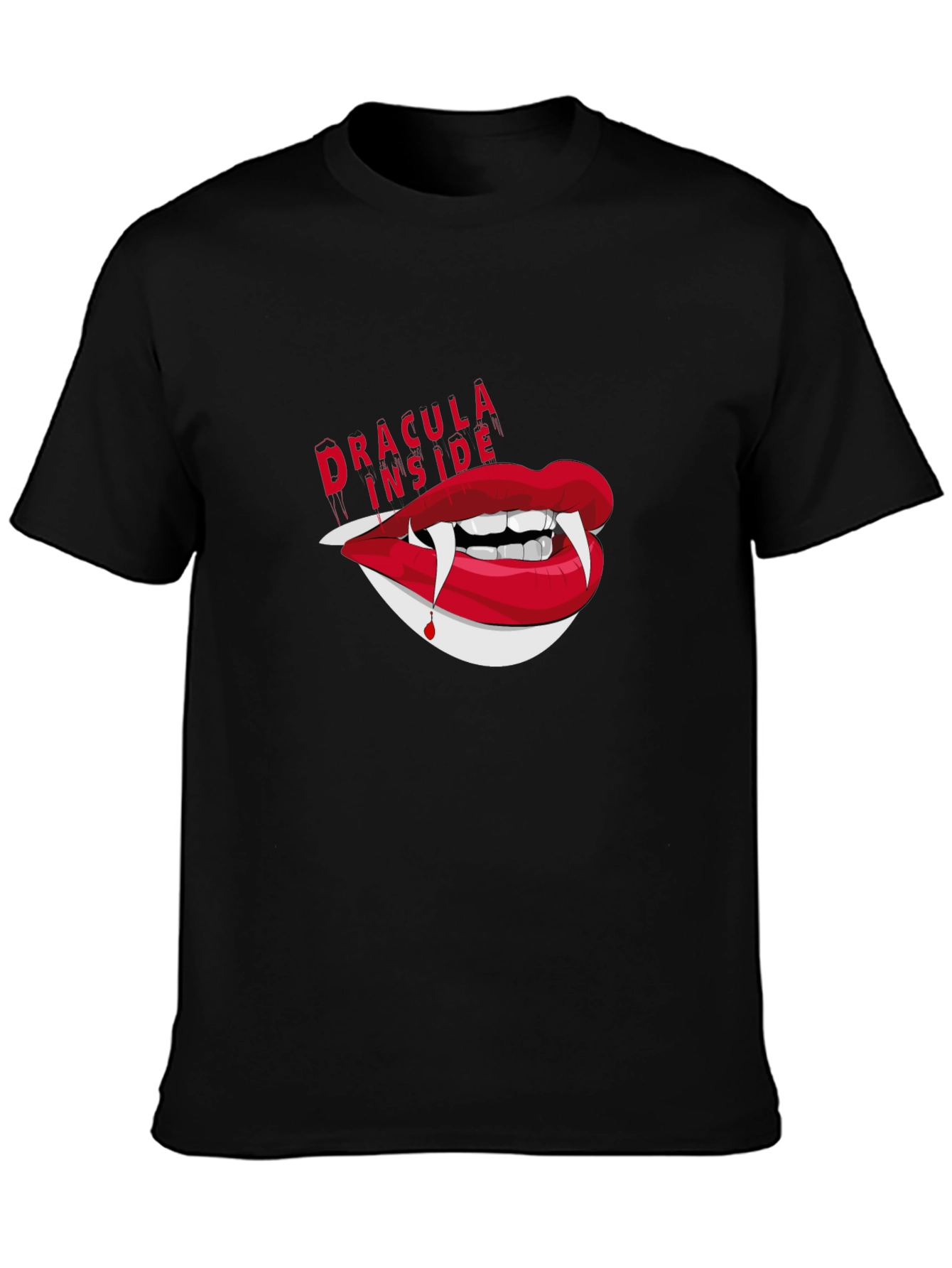 Dracula Inside Graphic Tee - Unisex Black T-Shirt