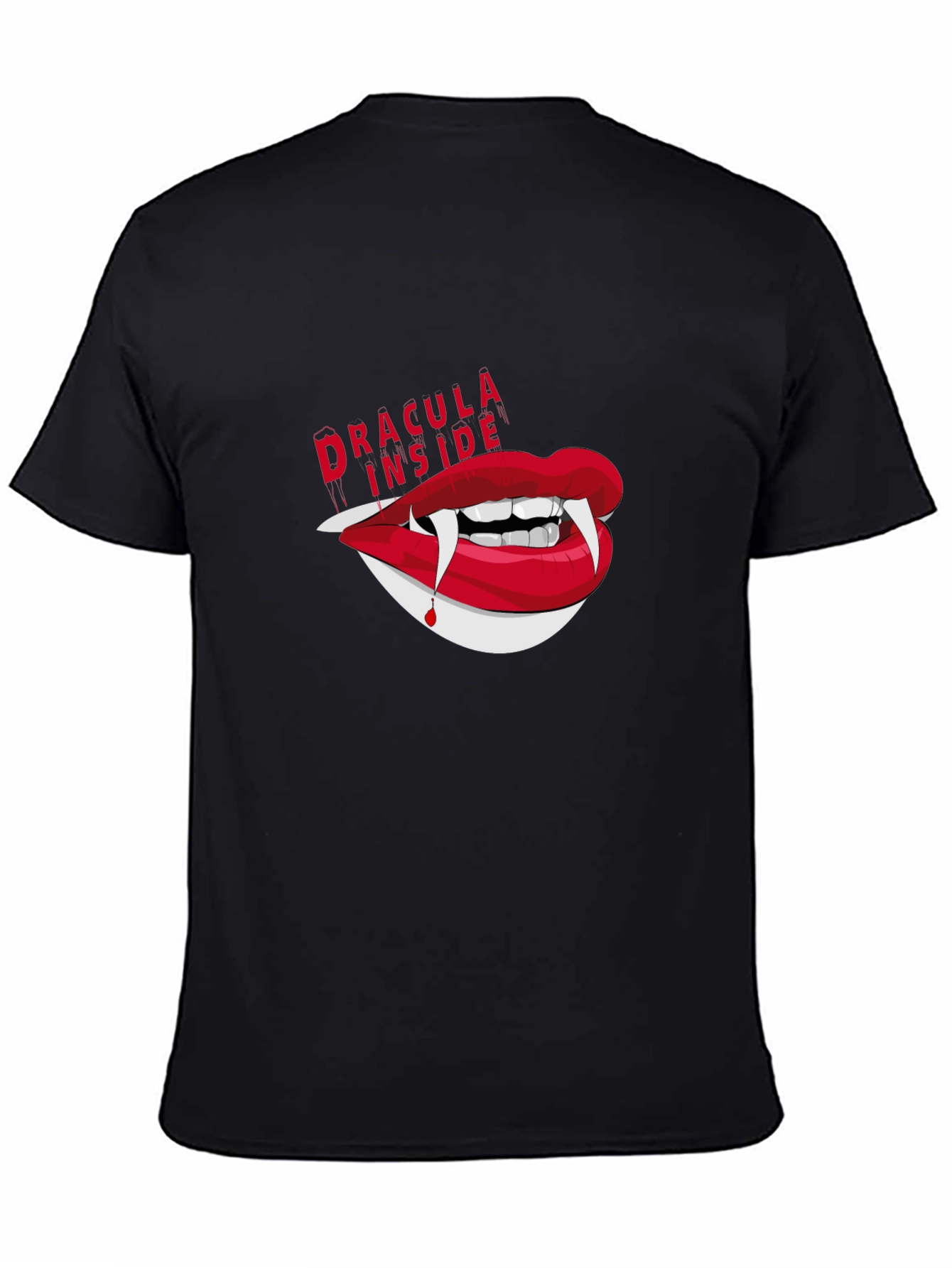 Dracula Inside Graphic Tee - Unisex Black T-Shirt