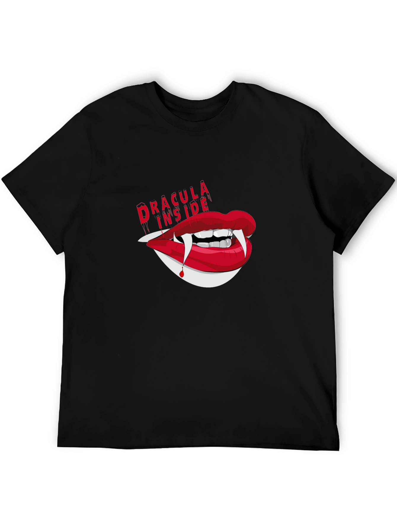 Dracula Inside Graphic Tee - Unisex Black T-Shirt