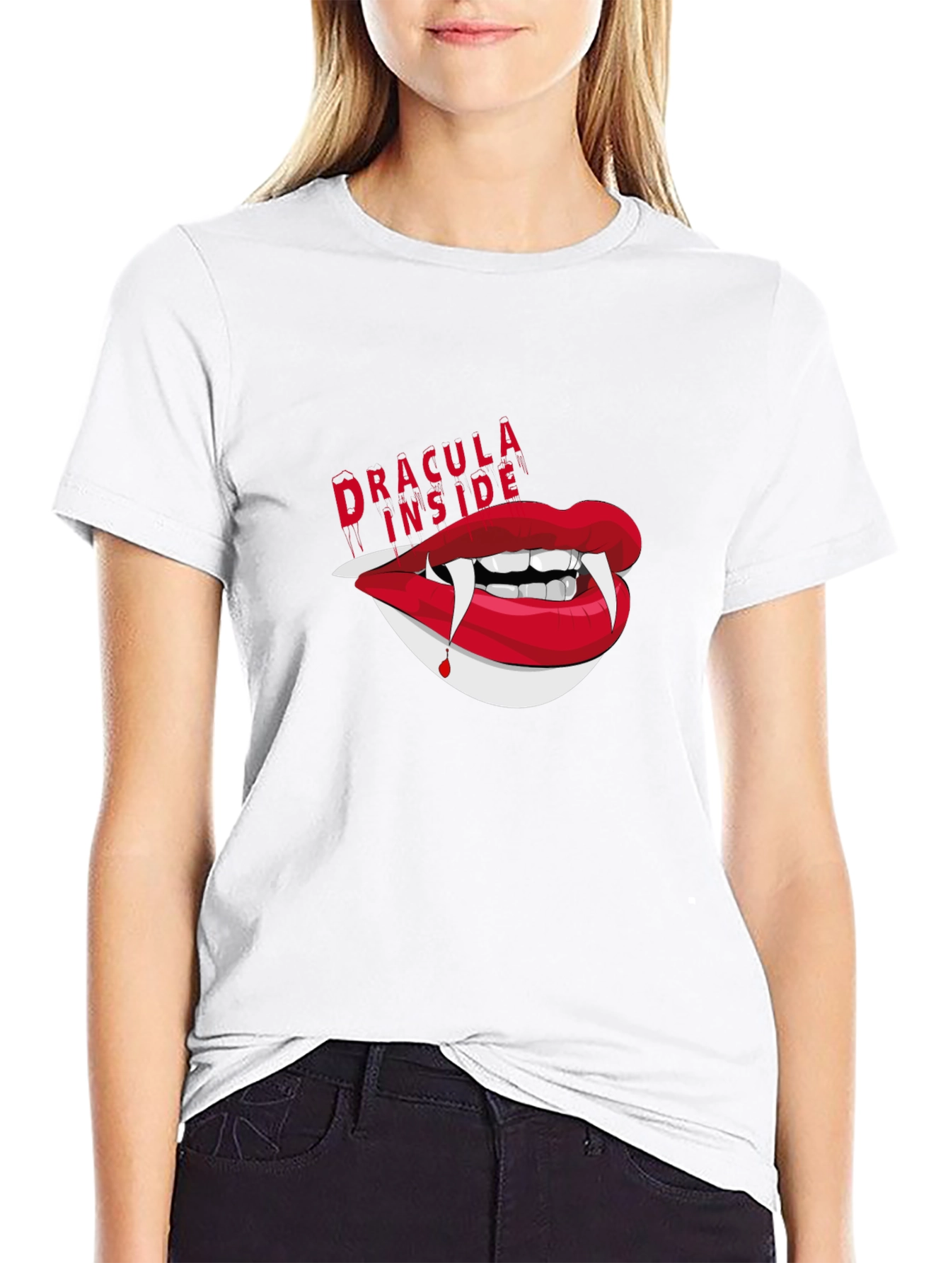 Dracula Inside Graphic Tee - Unisex Black T-Shirt