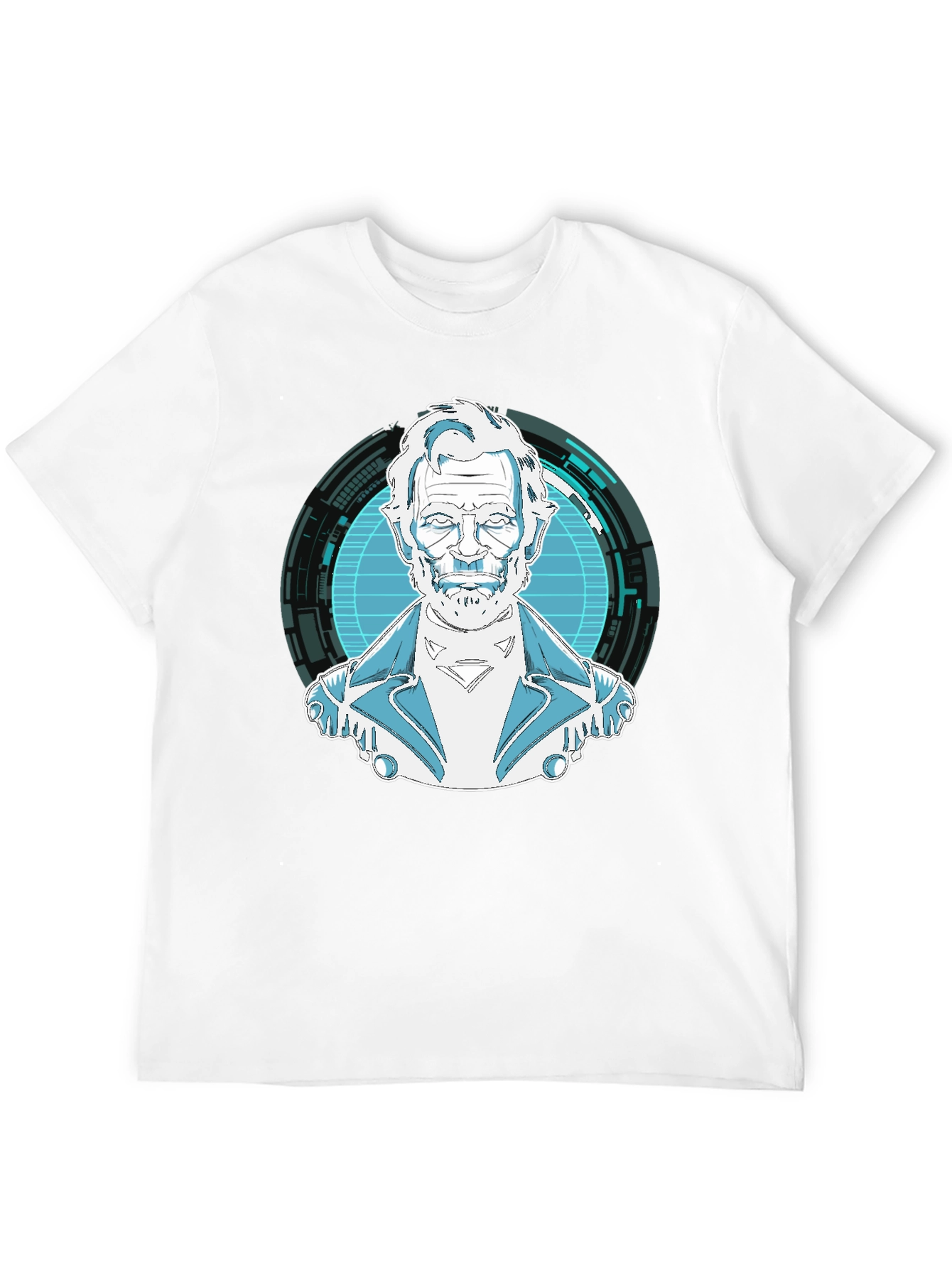 Sci-Fi Character Graphic Black T-Shirt