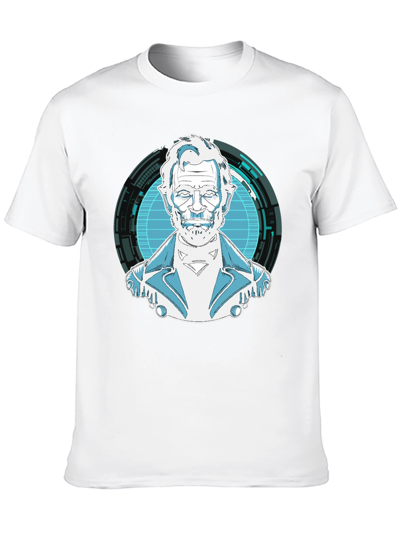 Sci-Fi Character Graphic Black T-Shirt