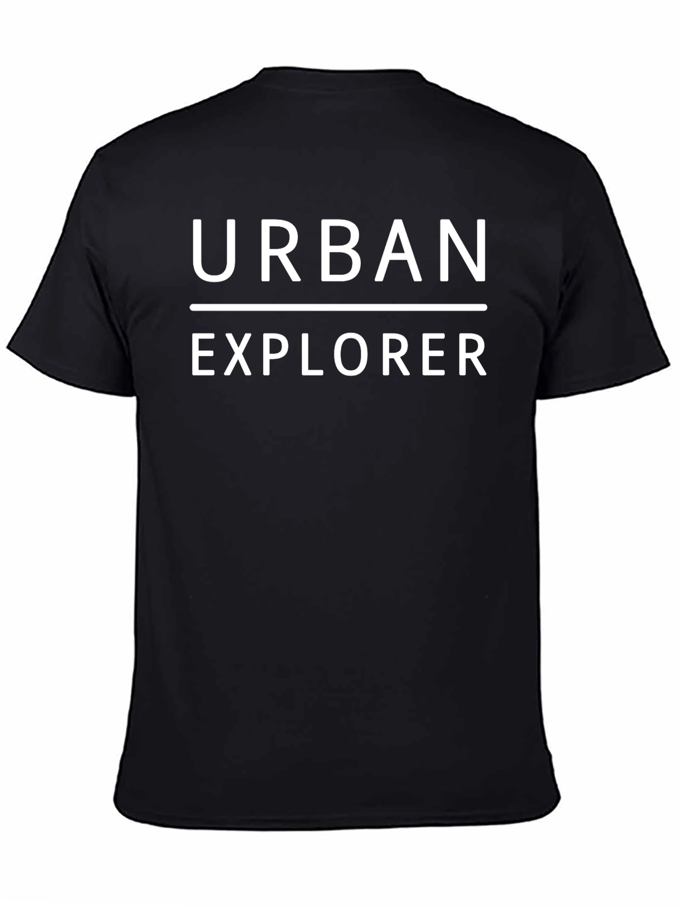Urban Explorer Graphic Tee - Stylish Black T-Shirt
