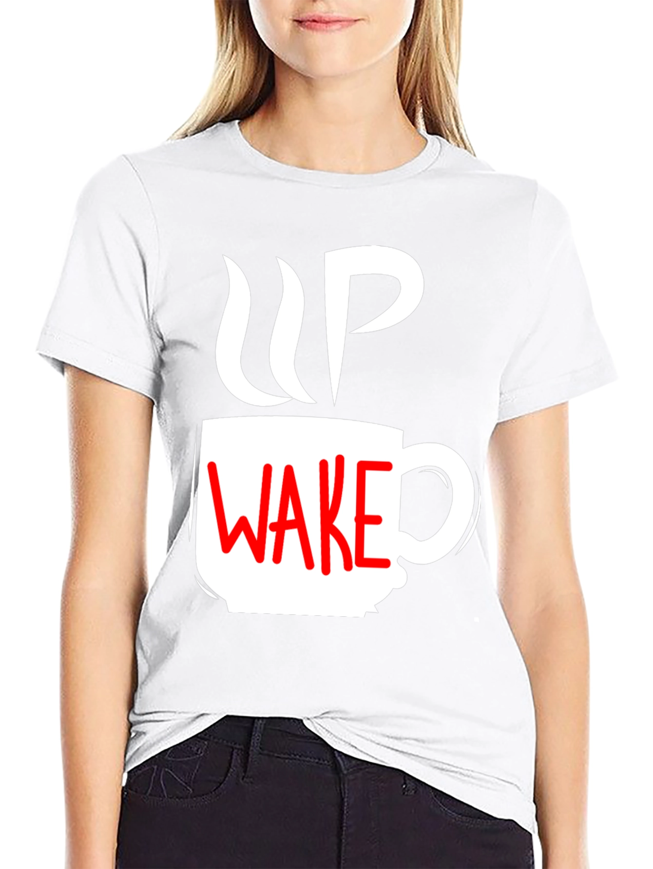 Wake Up Coffee Graphic Tee - Black