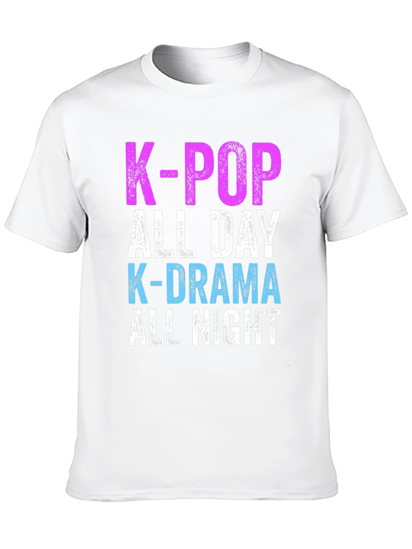 K-Pop & K-Drama All Day/Night Black T-Shirt