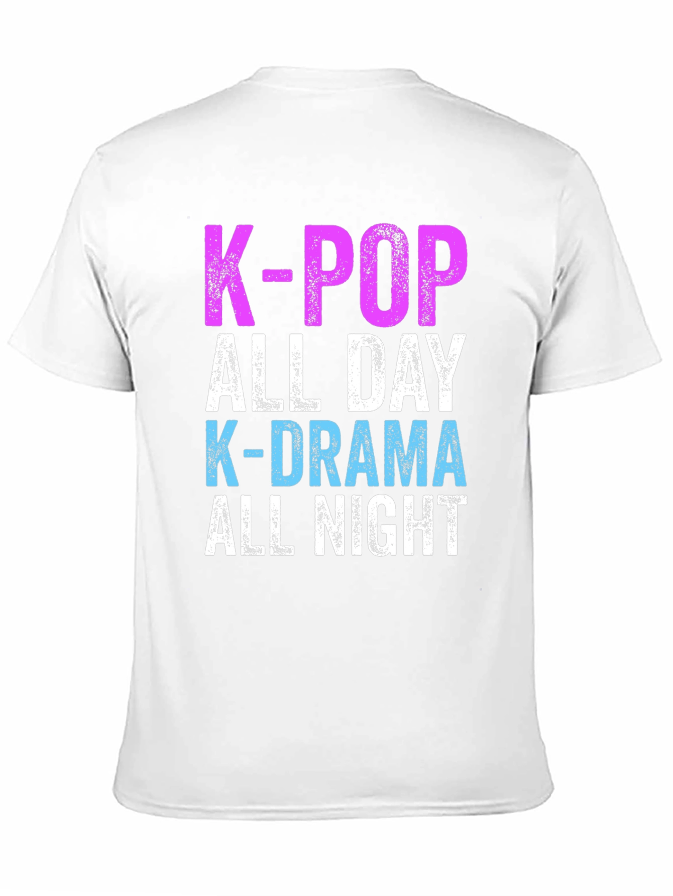 K-Pop & K-Drama All Day/Night Black T-Shirt