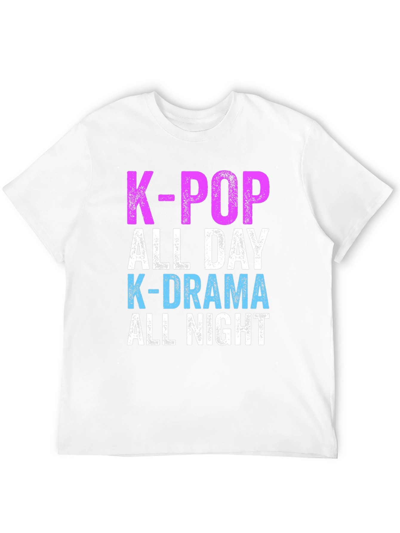 K-Pop & K-Drama All Day/Night Black T-Shirt