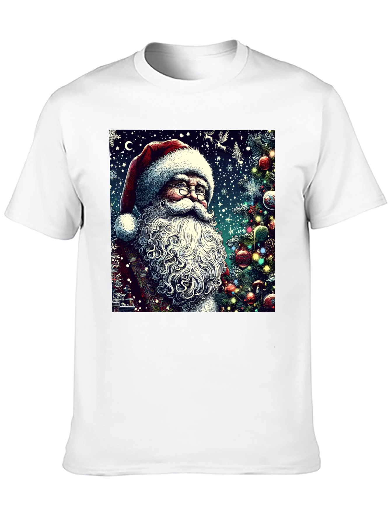 Festive Santa Claus Graphic Tee