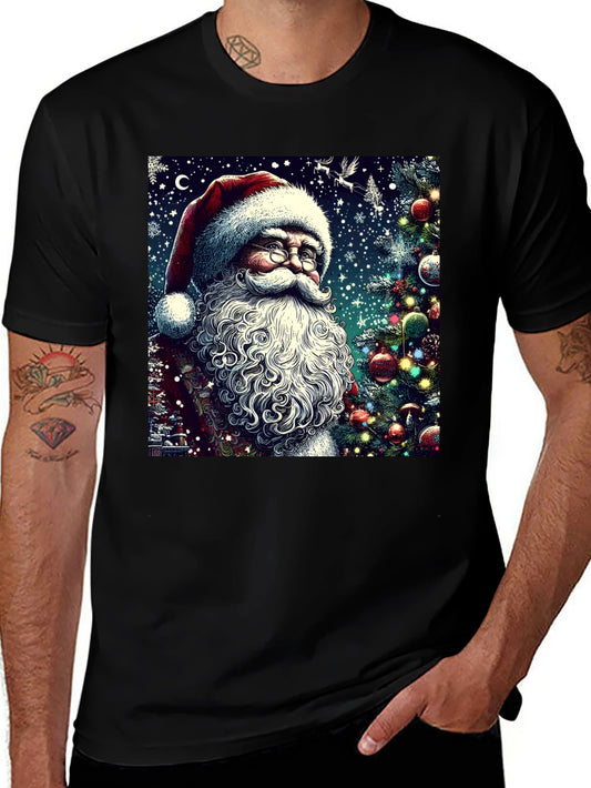 Festive Santa Claus Graphic Tee