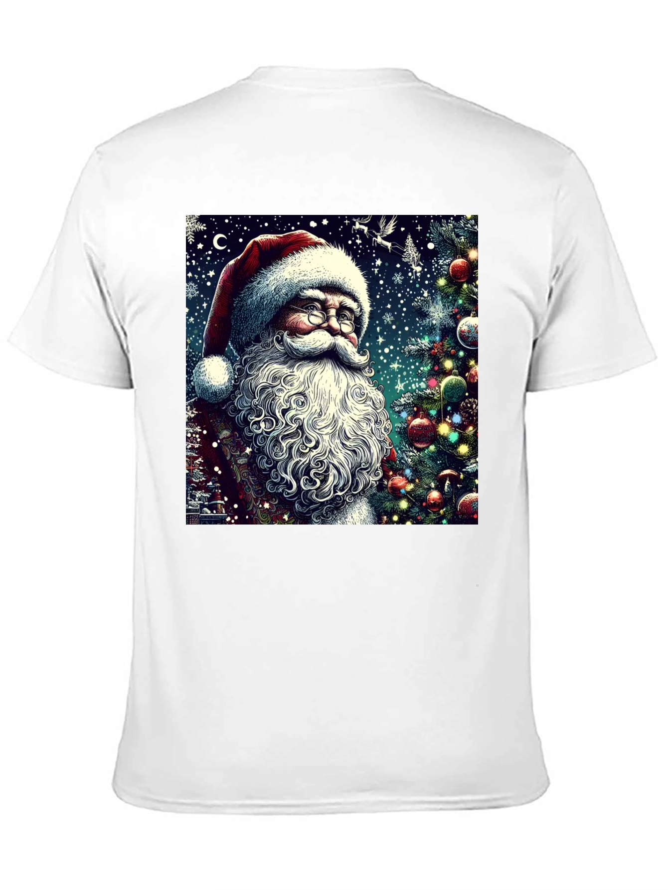 Festive Santa Claus Graphic Tee